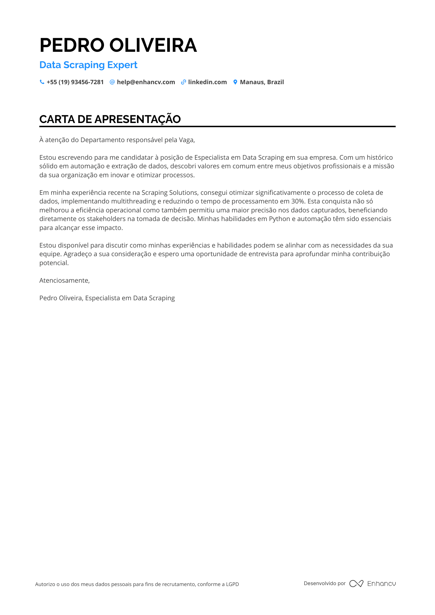 Desenvolvedor Web Meio período