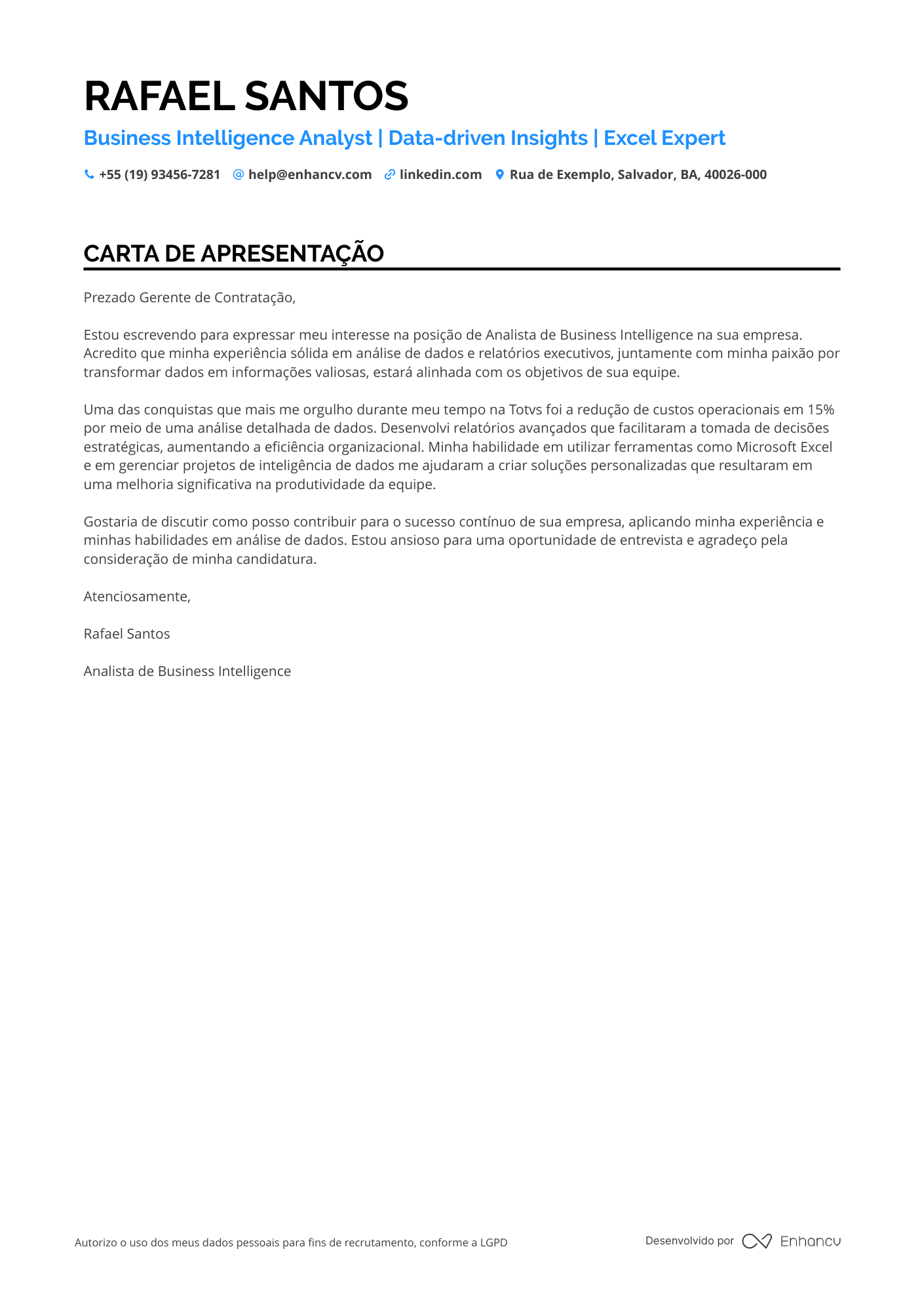 Analista de Sistemas de Negócios