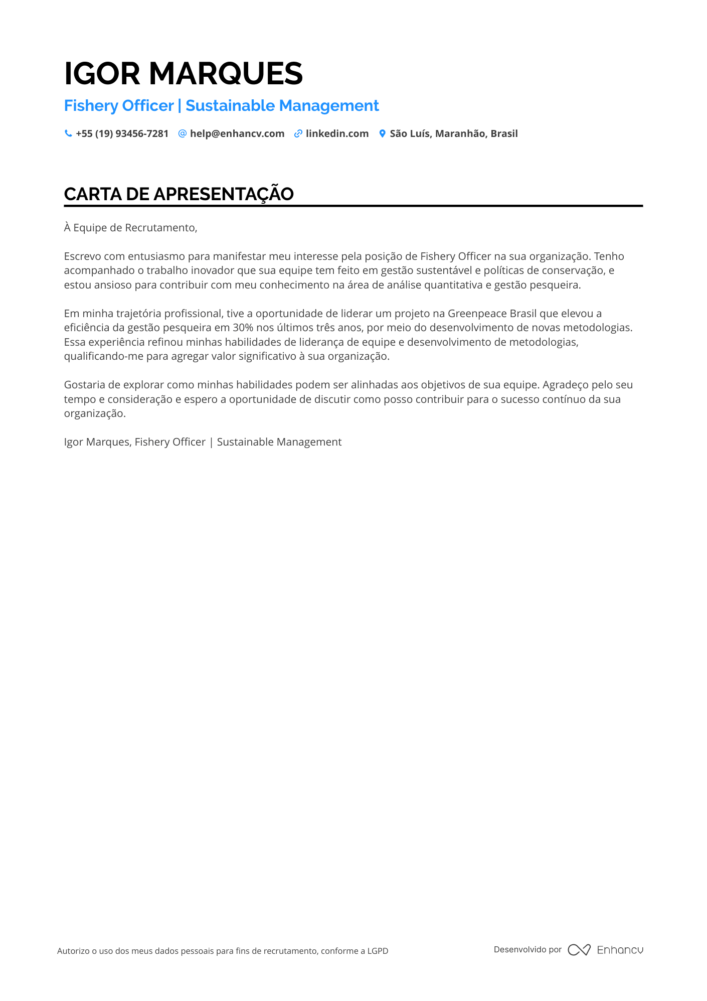 Especialista em Biologia Marinha