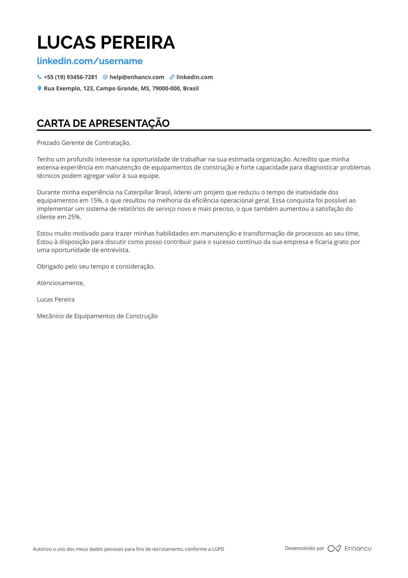 Mecânico Sem experiência