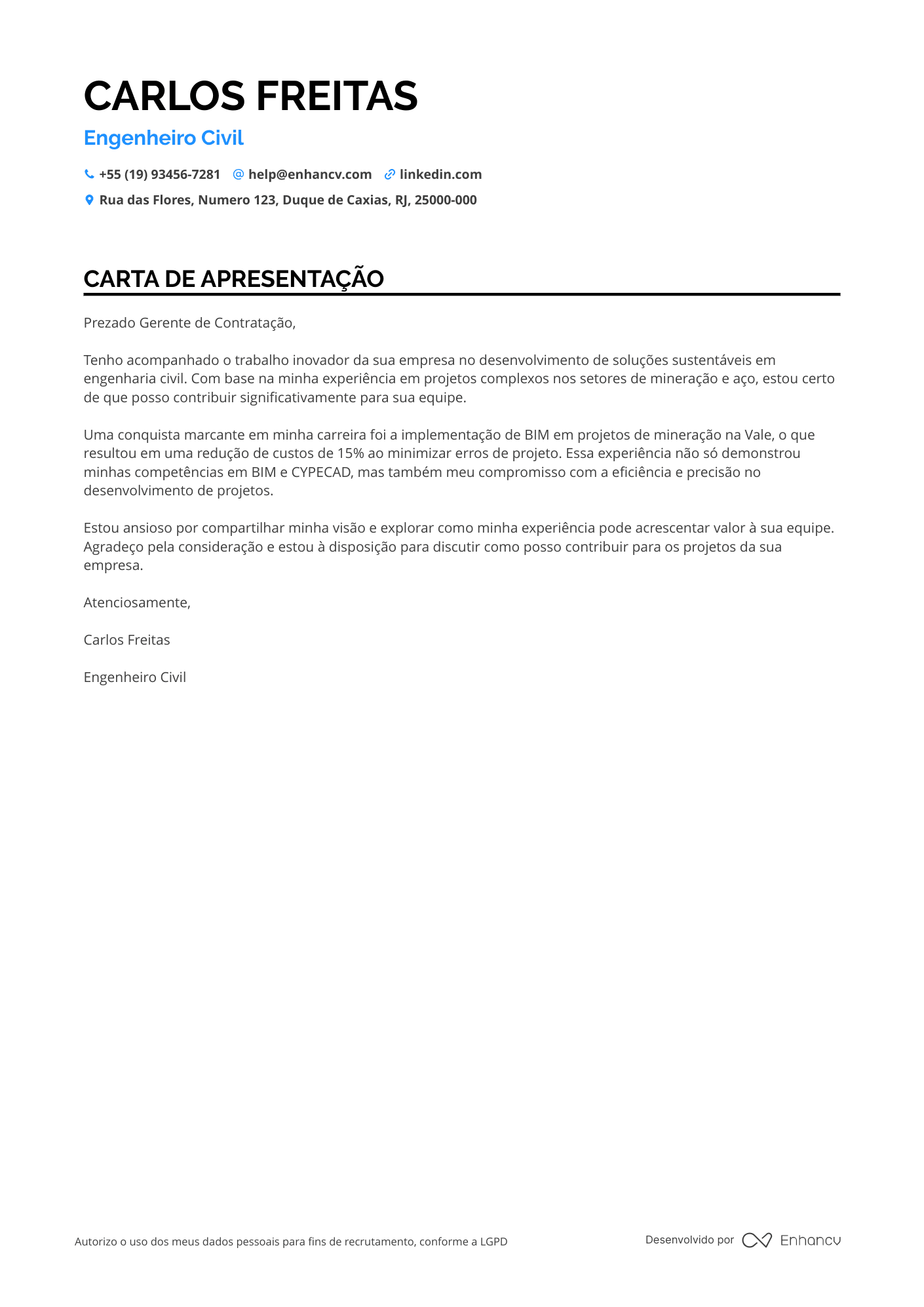 Engenheiro Civil de Projetos