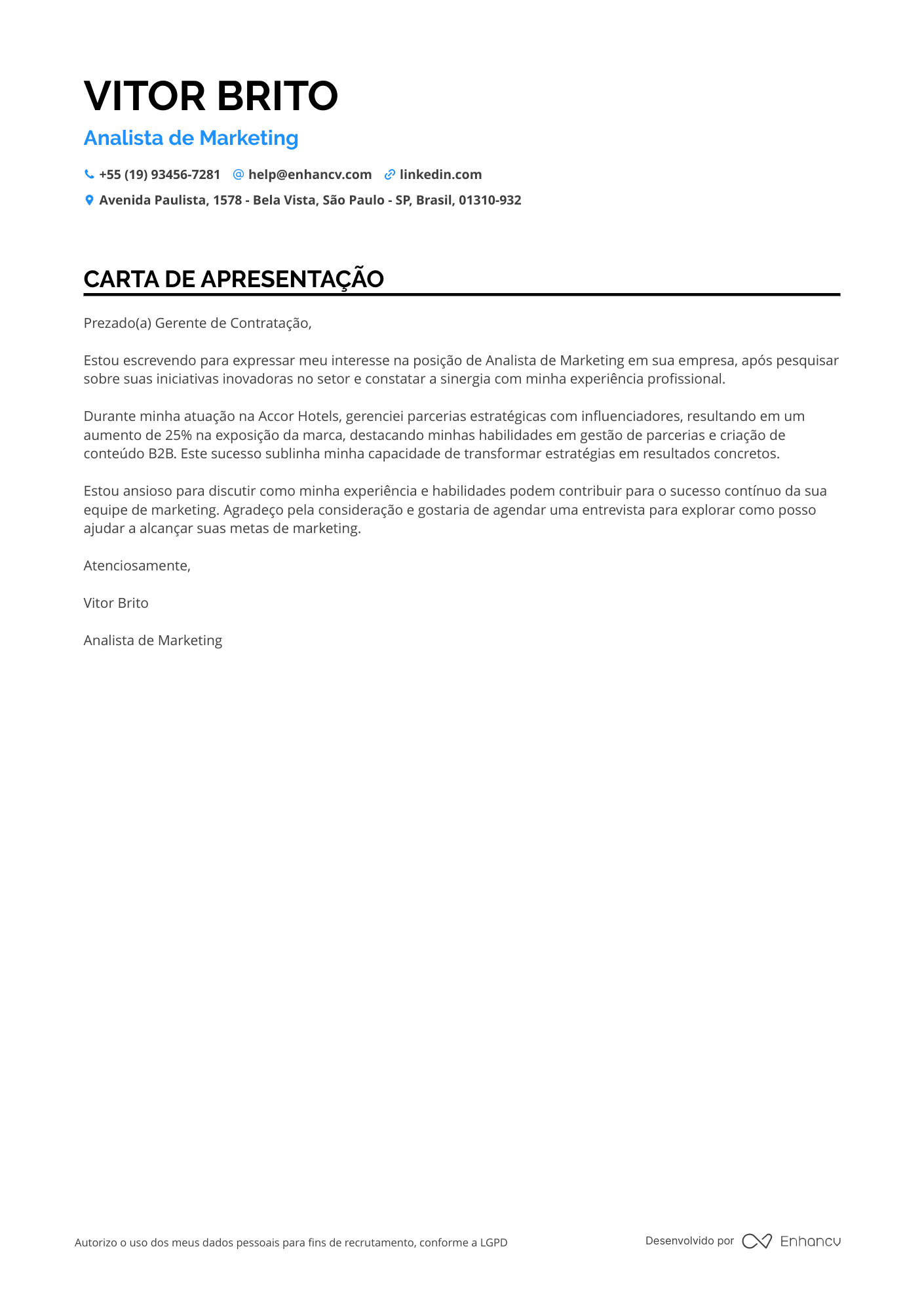 Analista de Dados de Marketing