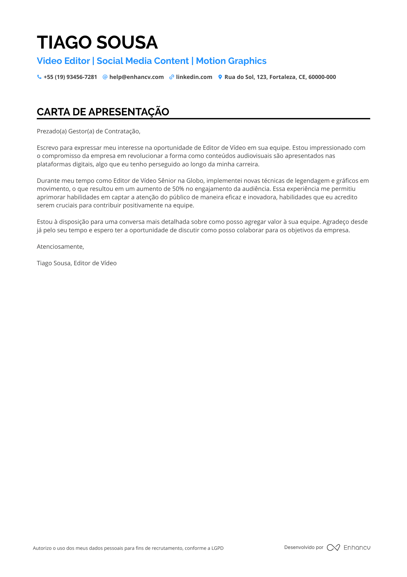 Editor de vídeo para Programas de Televisão