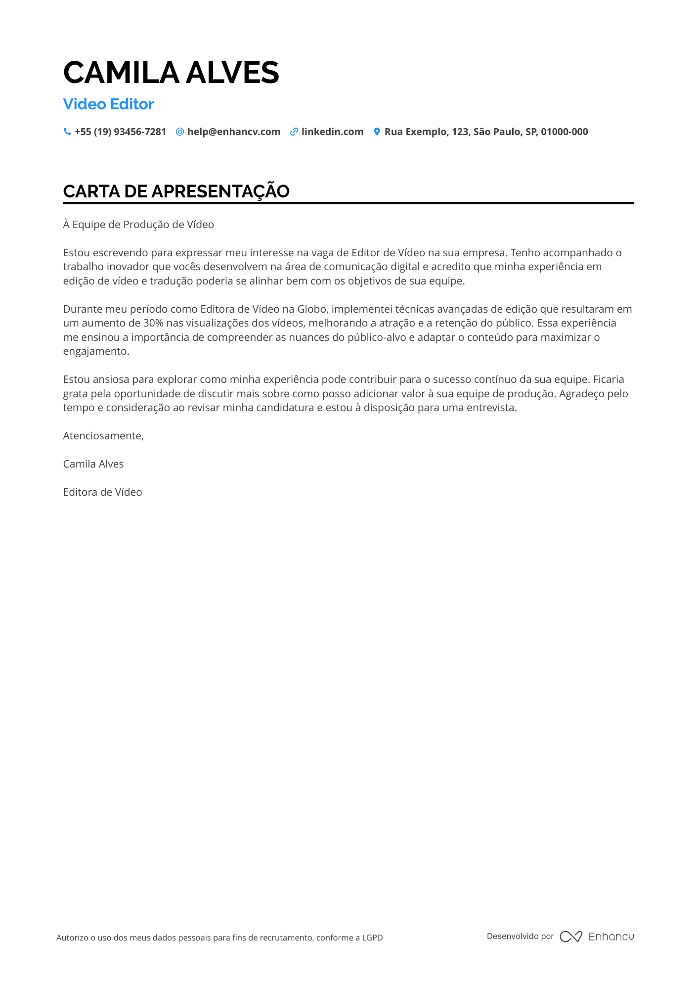 Editor de vídeo de Documentários