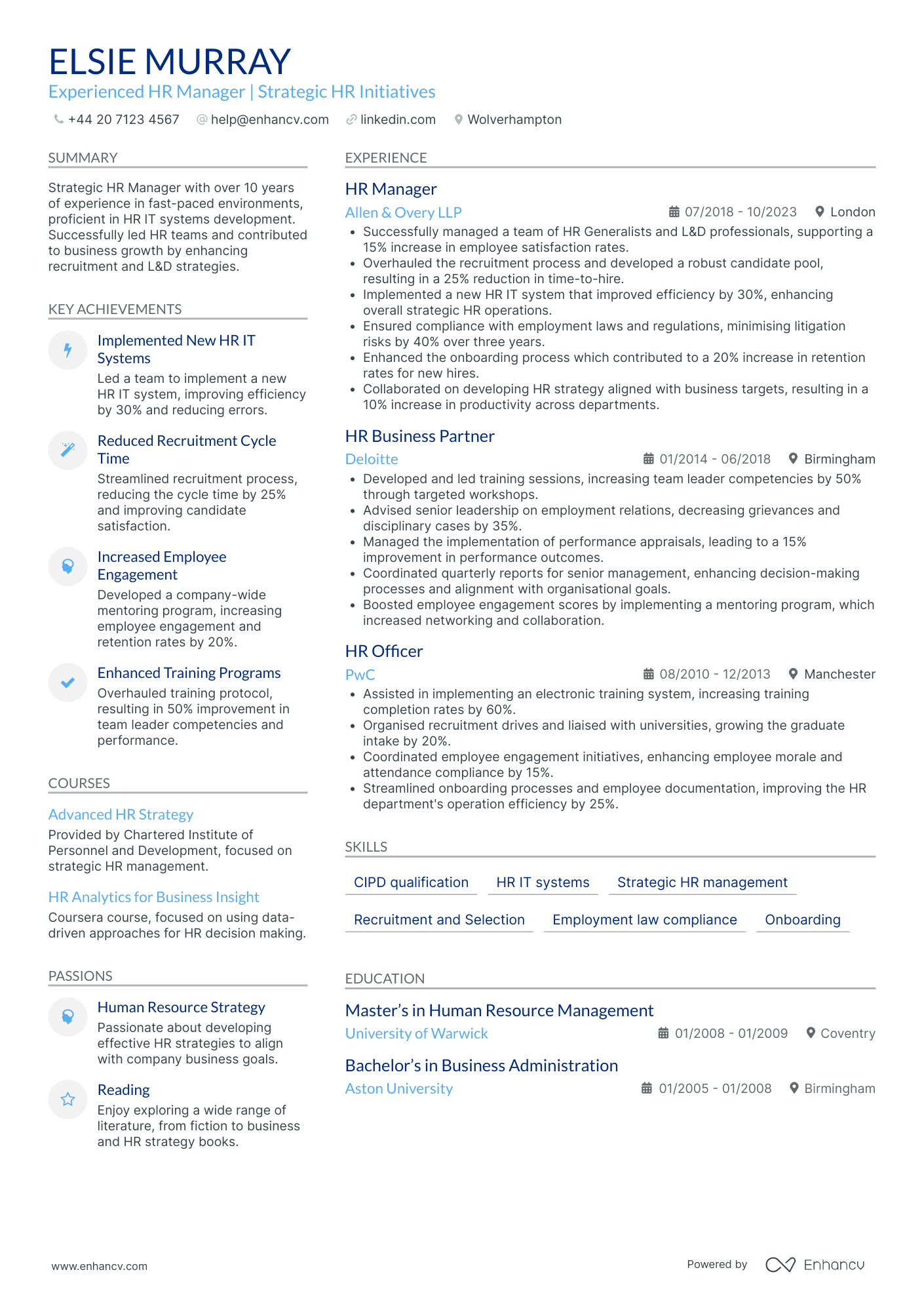 HR Manager in Media