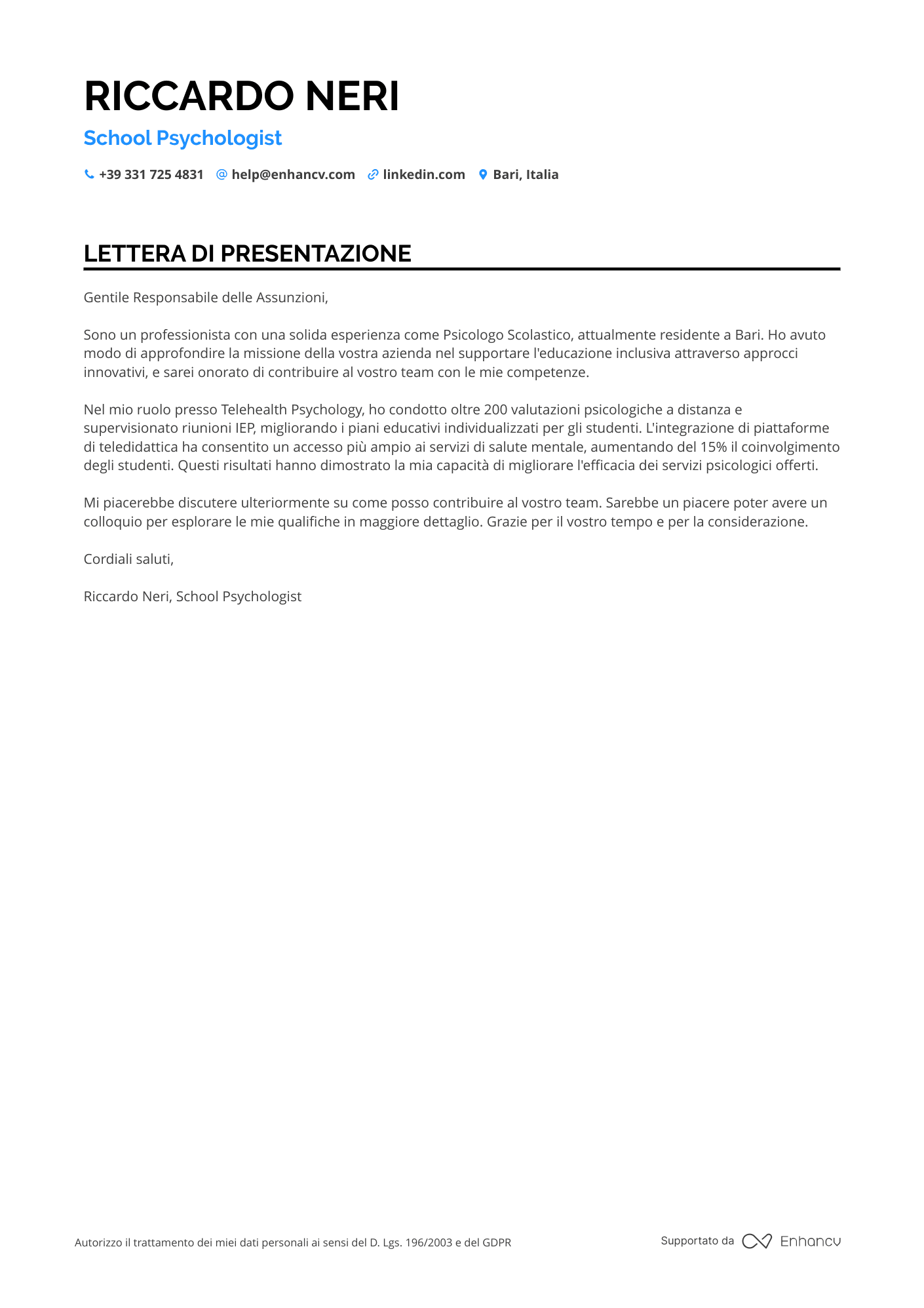 Psicologo Scolastico