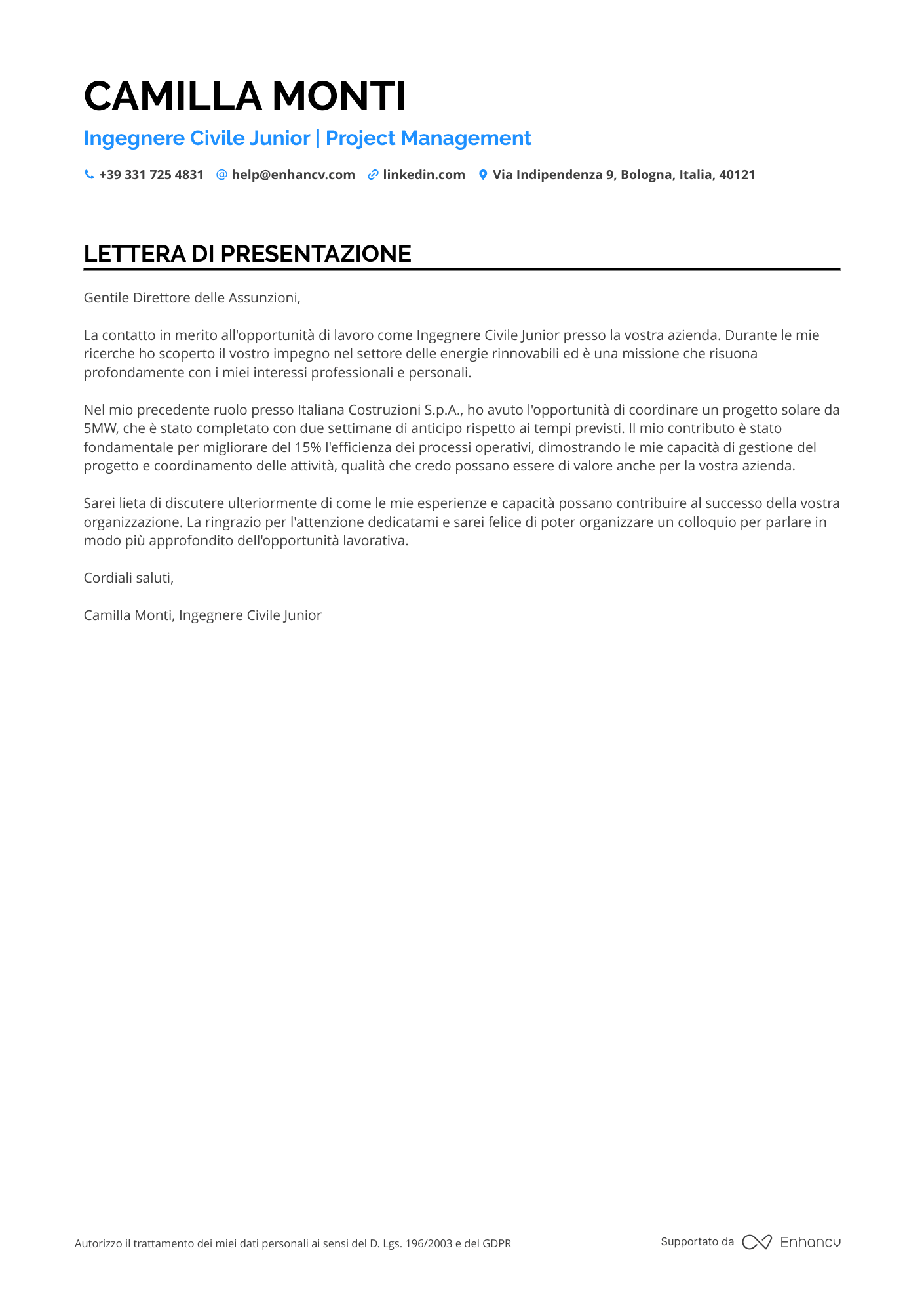 Ingegnere Civile Junior