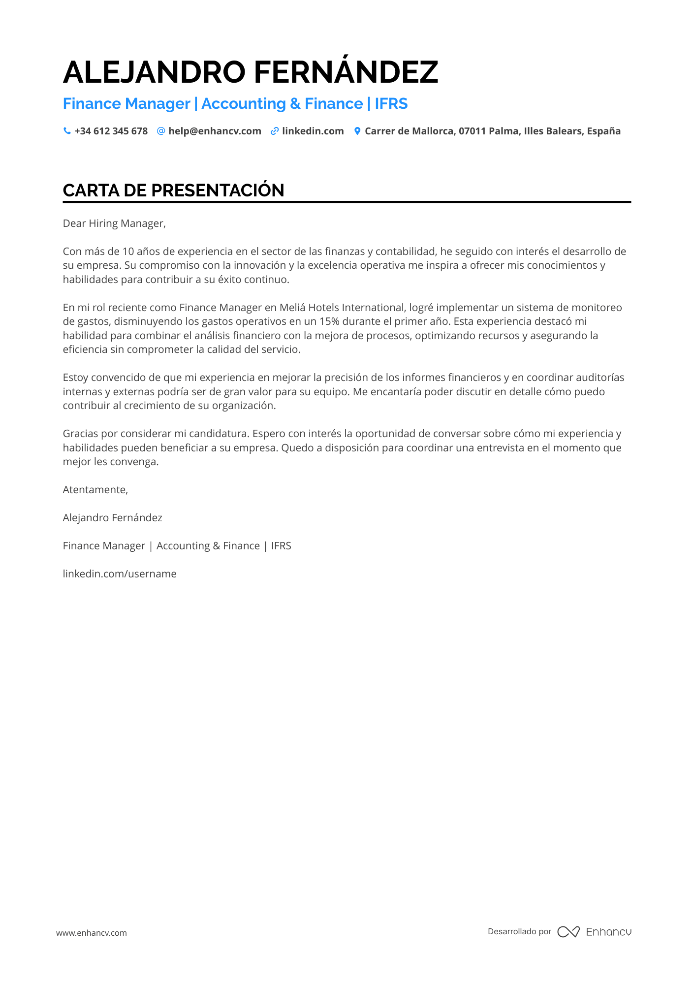 Practicante de Finanzas Avanzado