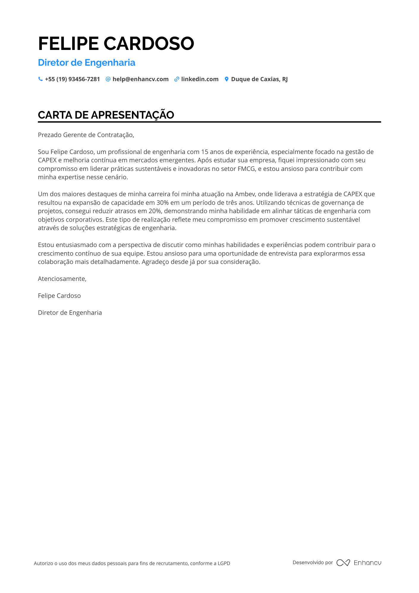 Diretor de Engenharia Elétrica