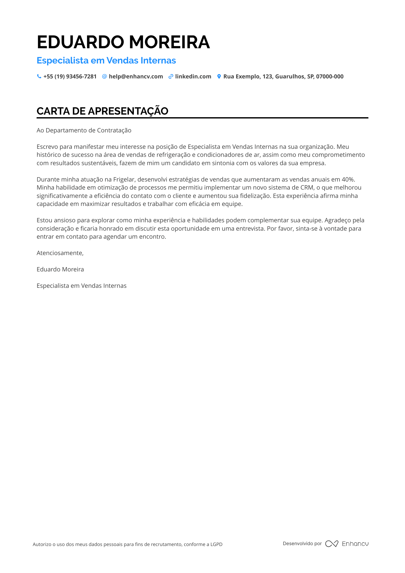 Vendedor Meio período