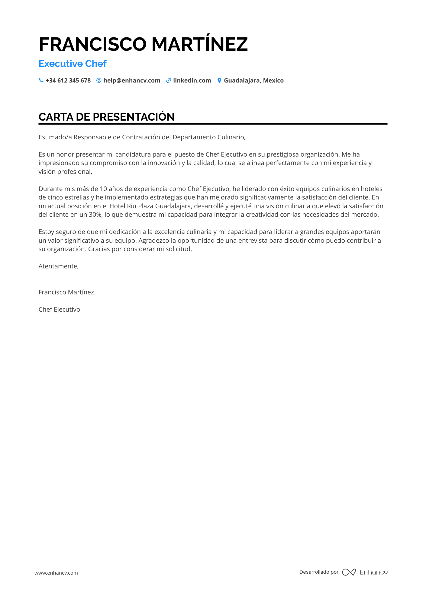 Chef de Personal
