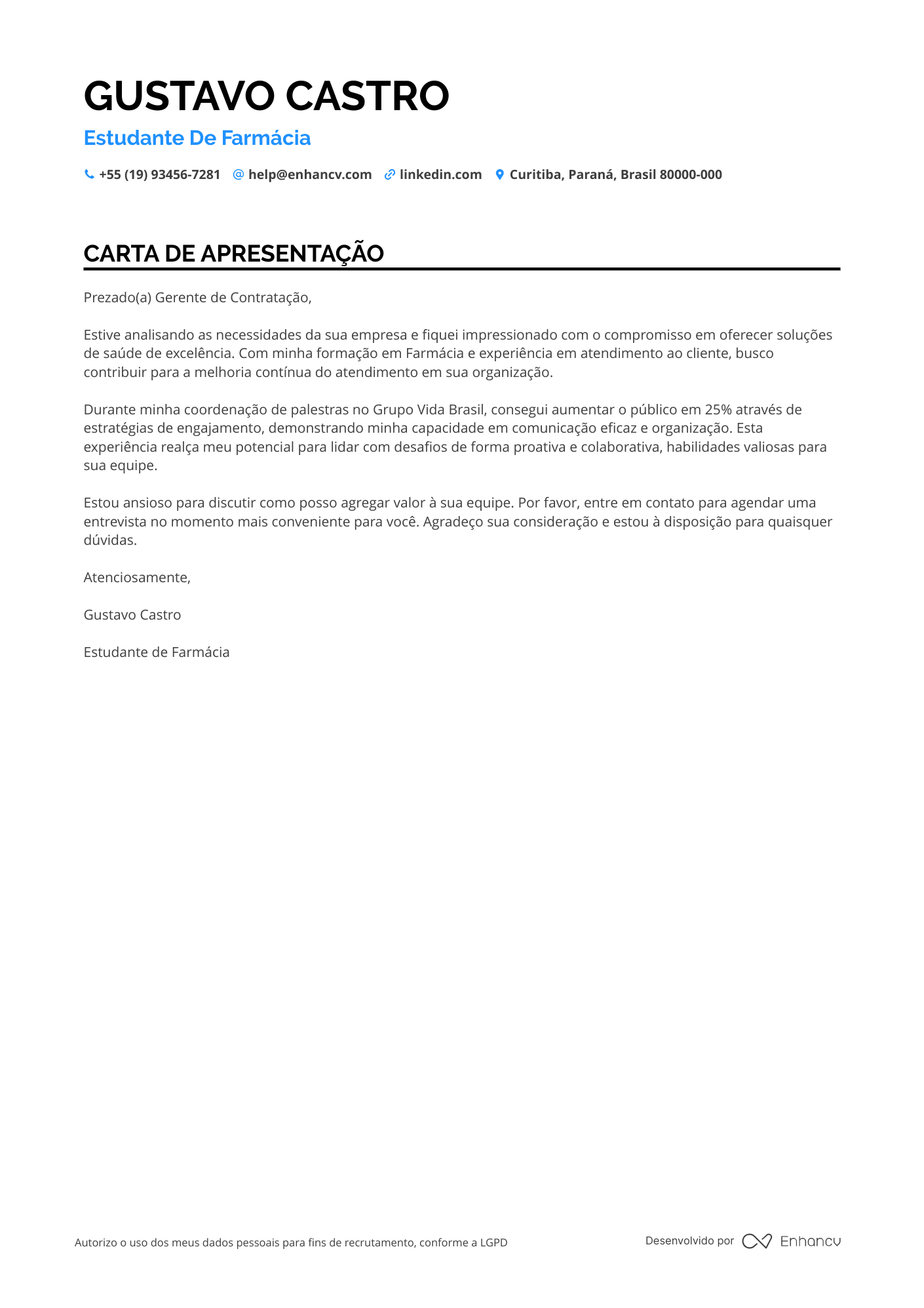 Estagiário de Farmácia