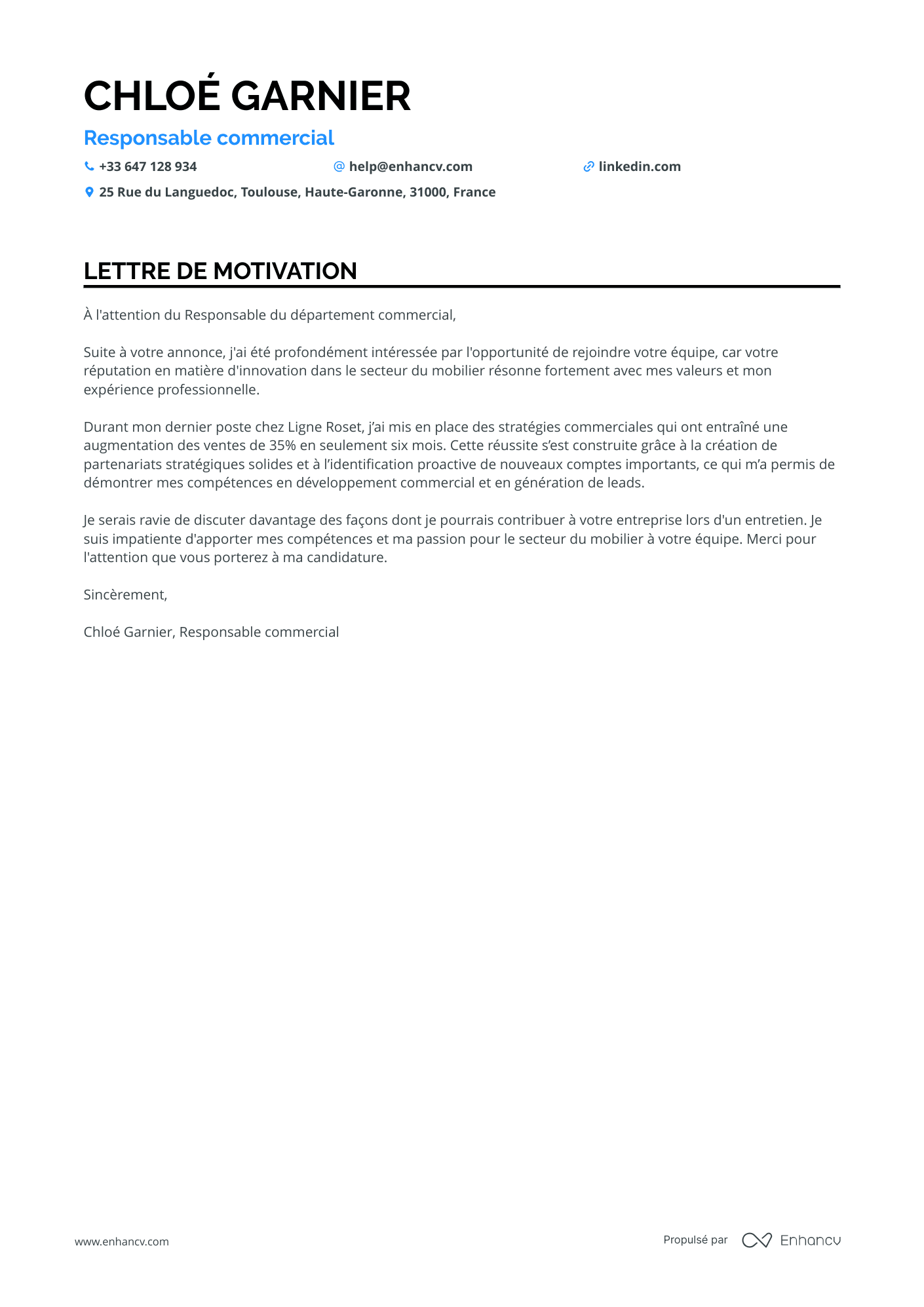 Manager des Ventes