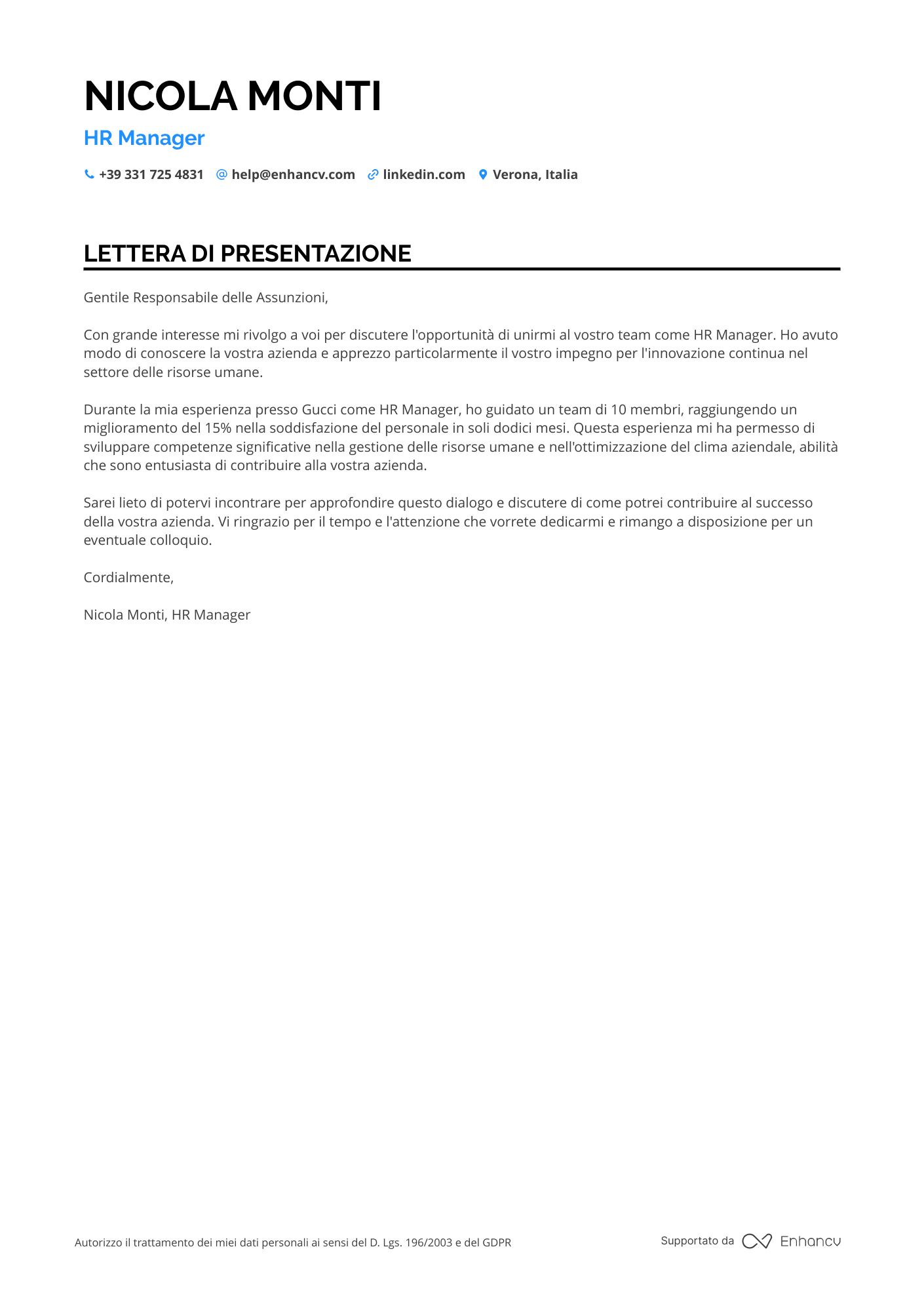 Responsabile Risorse Umane Poste Italiane