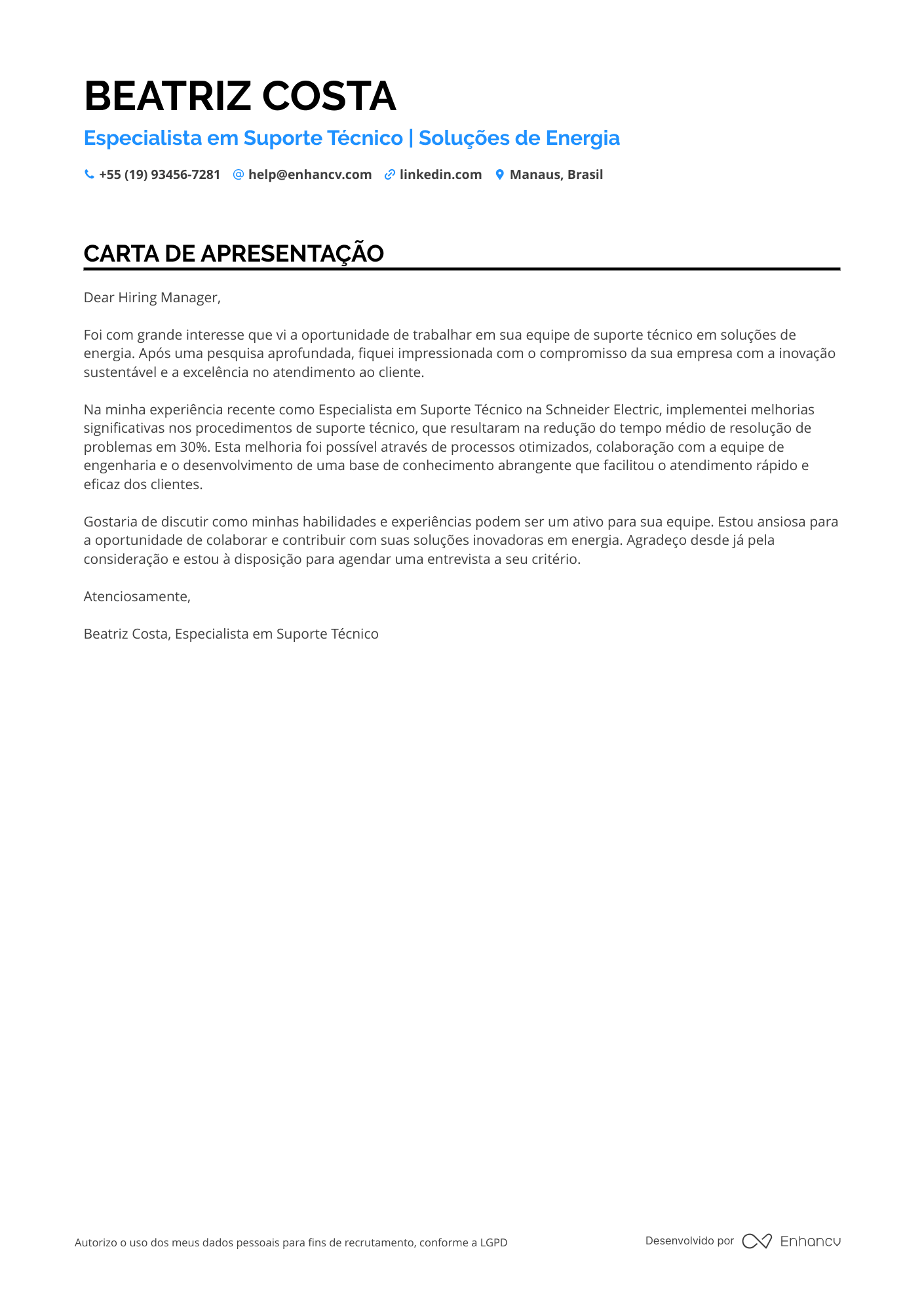Especialista em Atendimento ao Cliente em Tecnologia