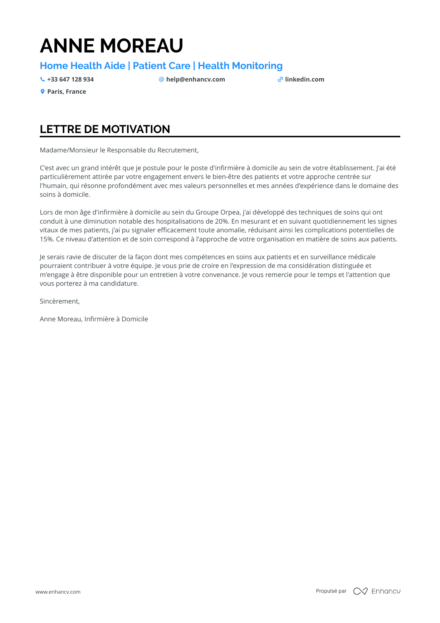 Aide Soignante à Domicile