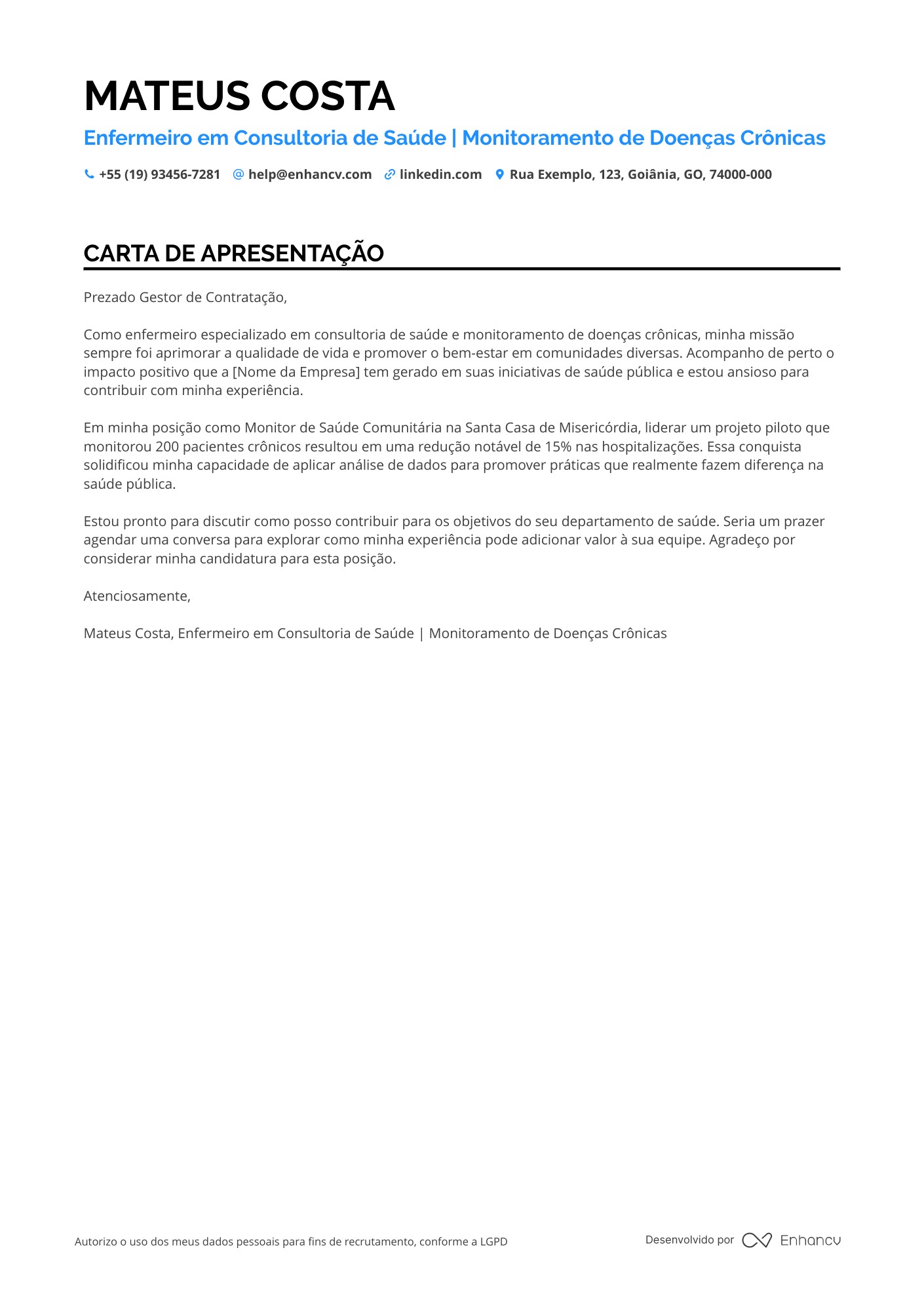 Estagiário de Enfermagem