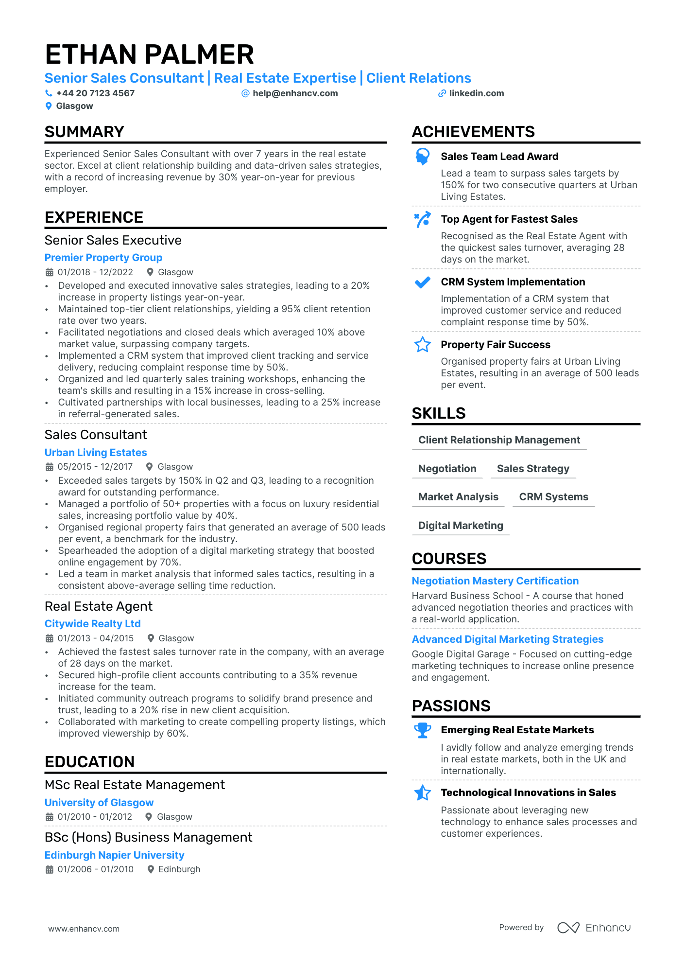 Business Development CV