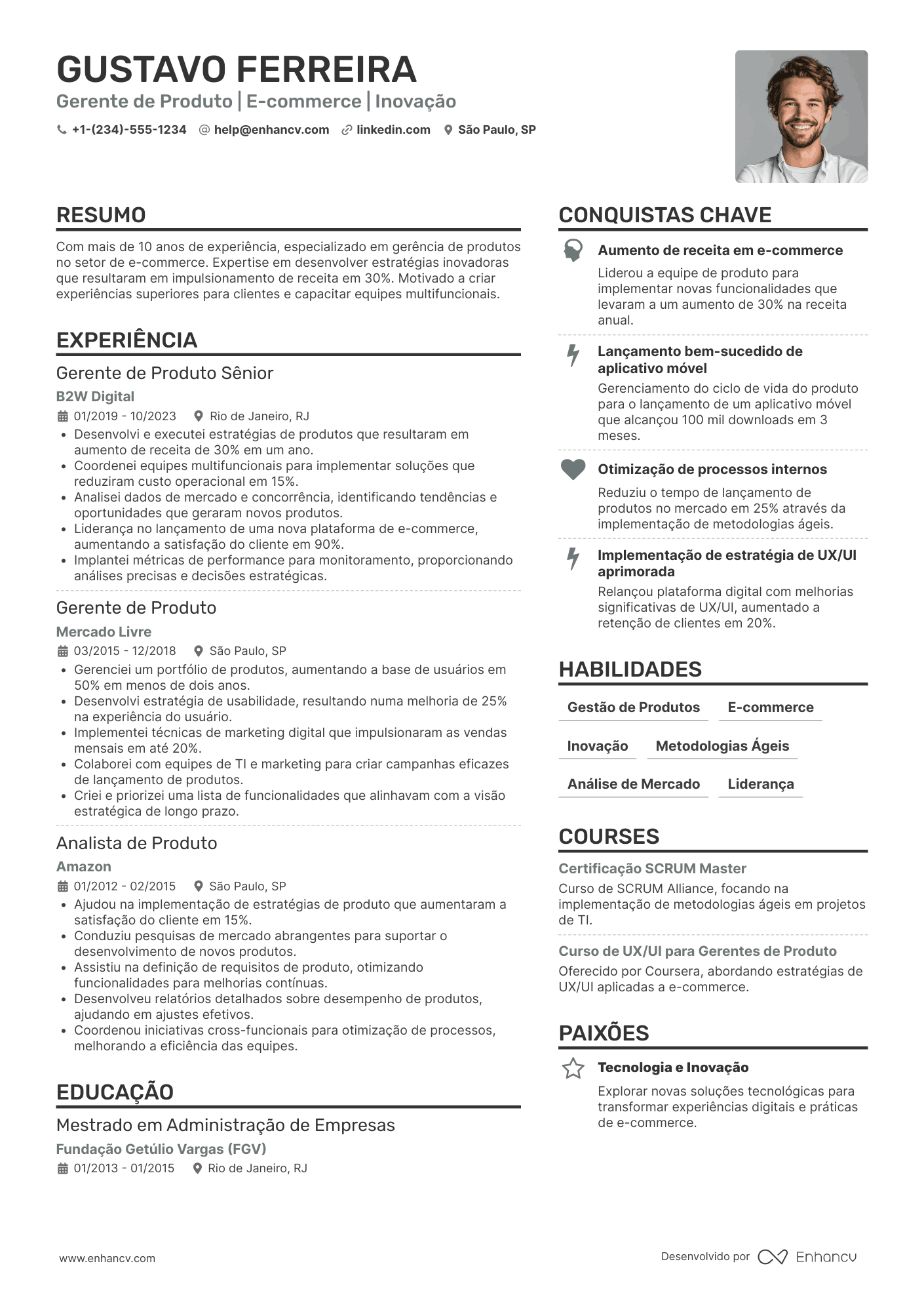 Gerente de produto de e commerce