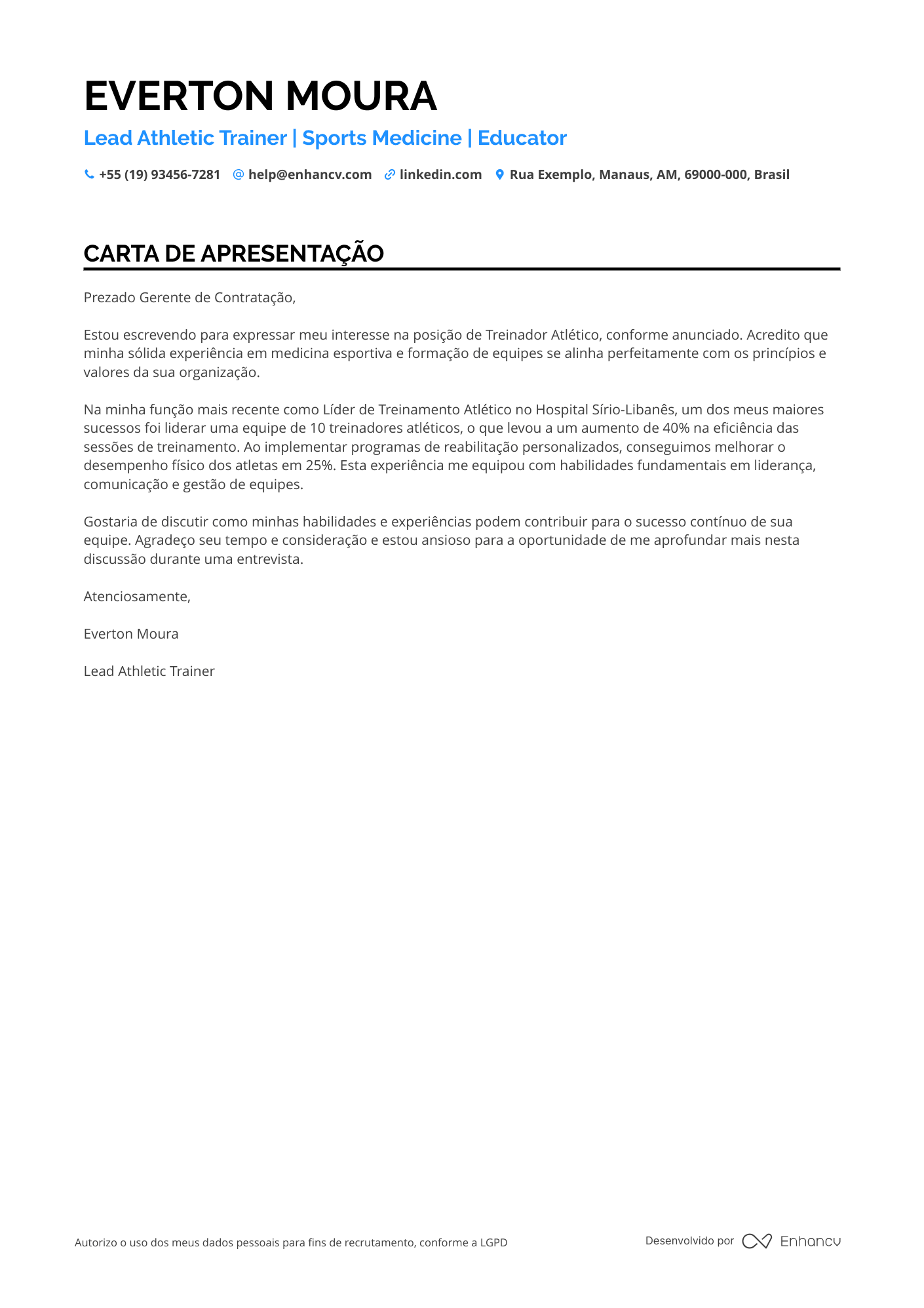 Instrutor de Atletismo