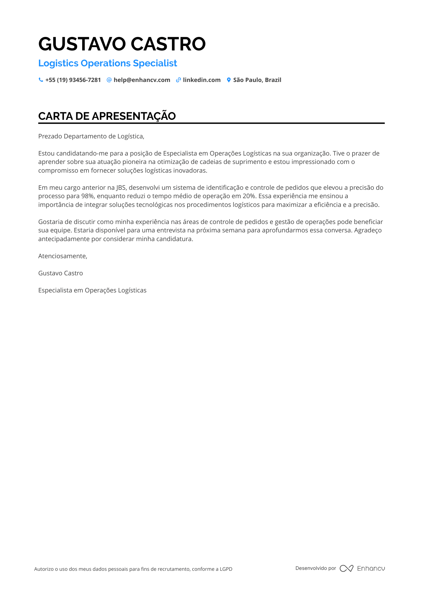 Operador de Empilhadeira Sênior