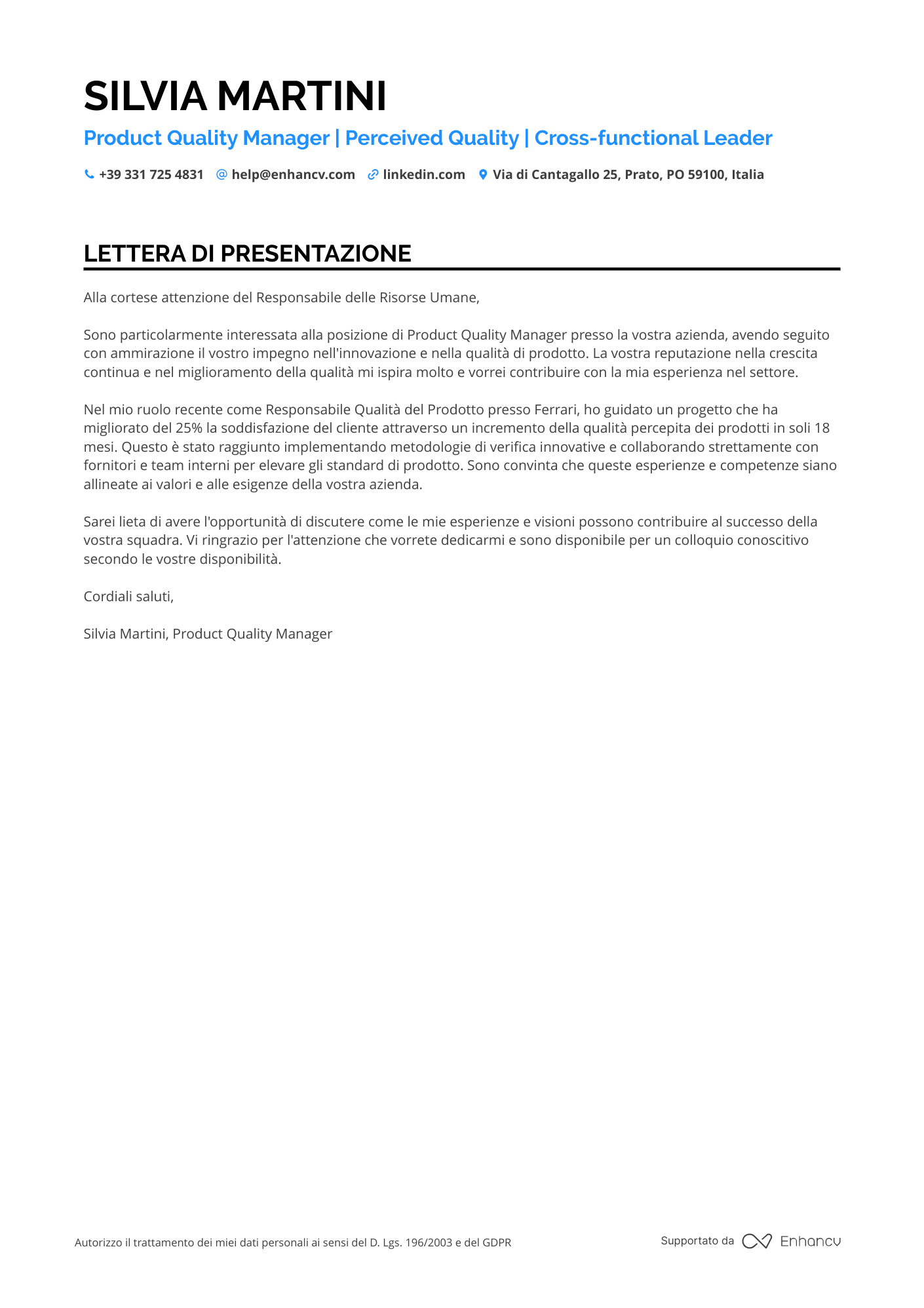 Product Manager di Prodotti Industriali