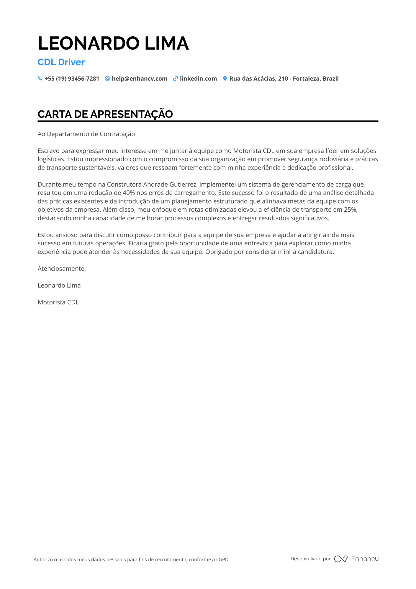 Motorista de caminhão de construção