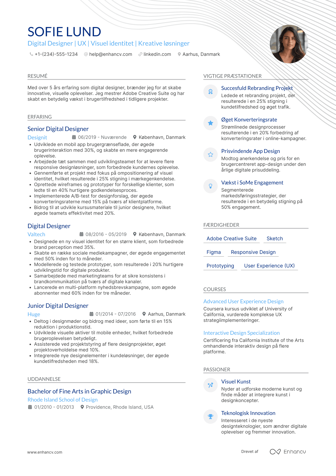 CV til Digital designer