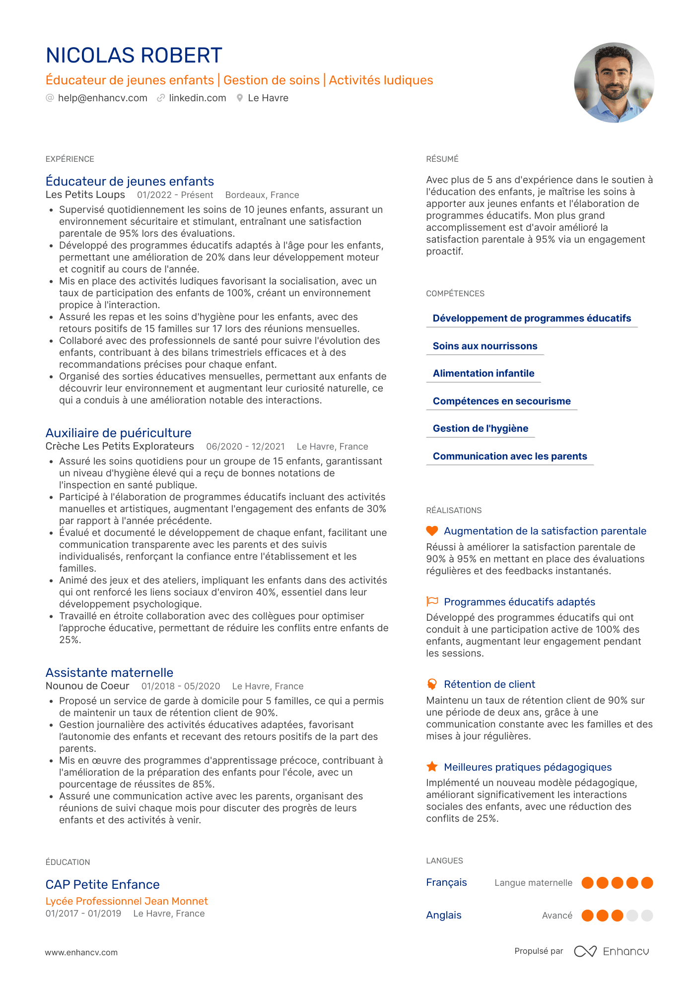 Auxiliaire de puériculture pour une garde d’enfants à domicile