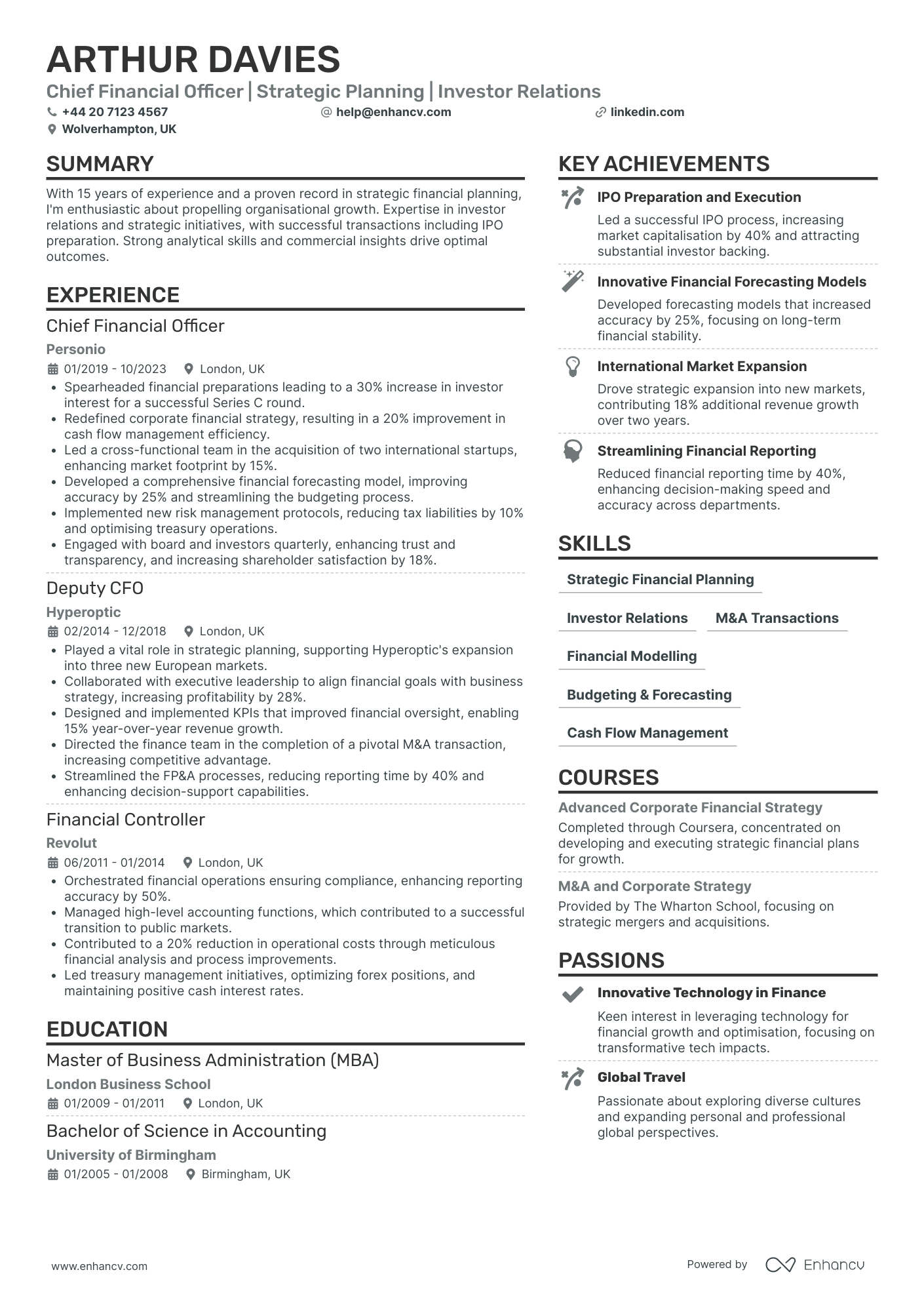 CFO in Banking