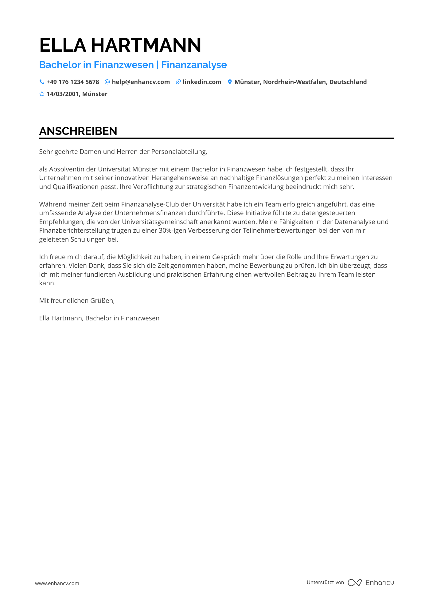 Finanzwesen Praktikant