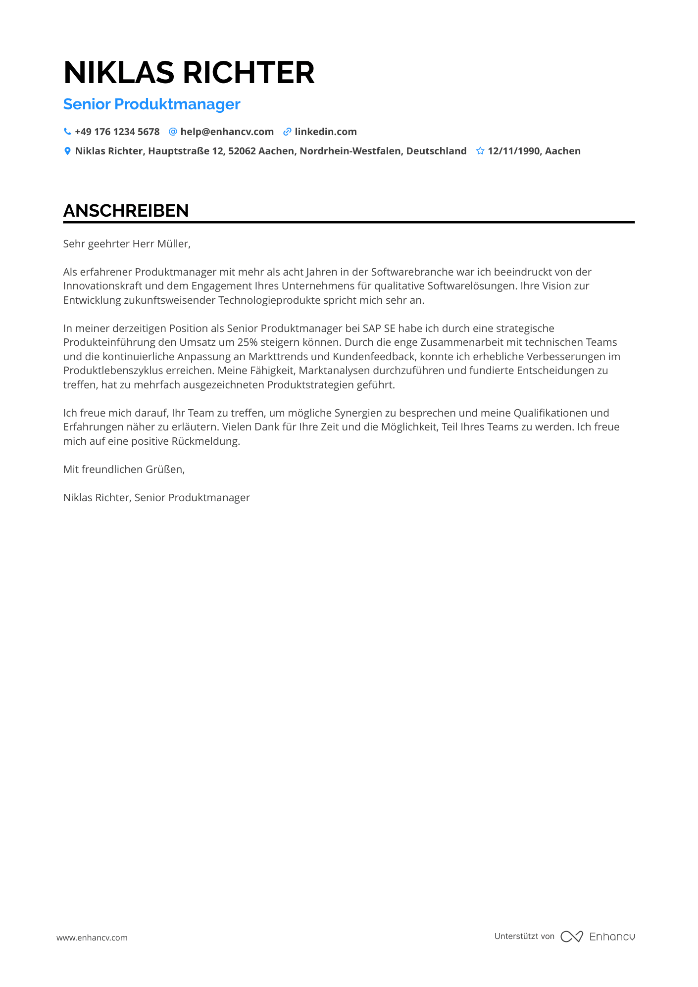Produktmanager für Software