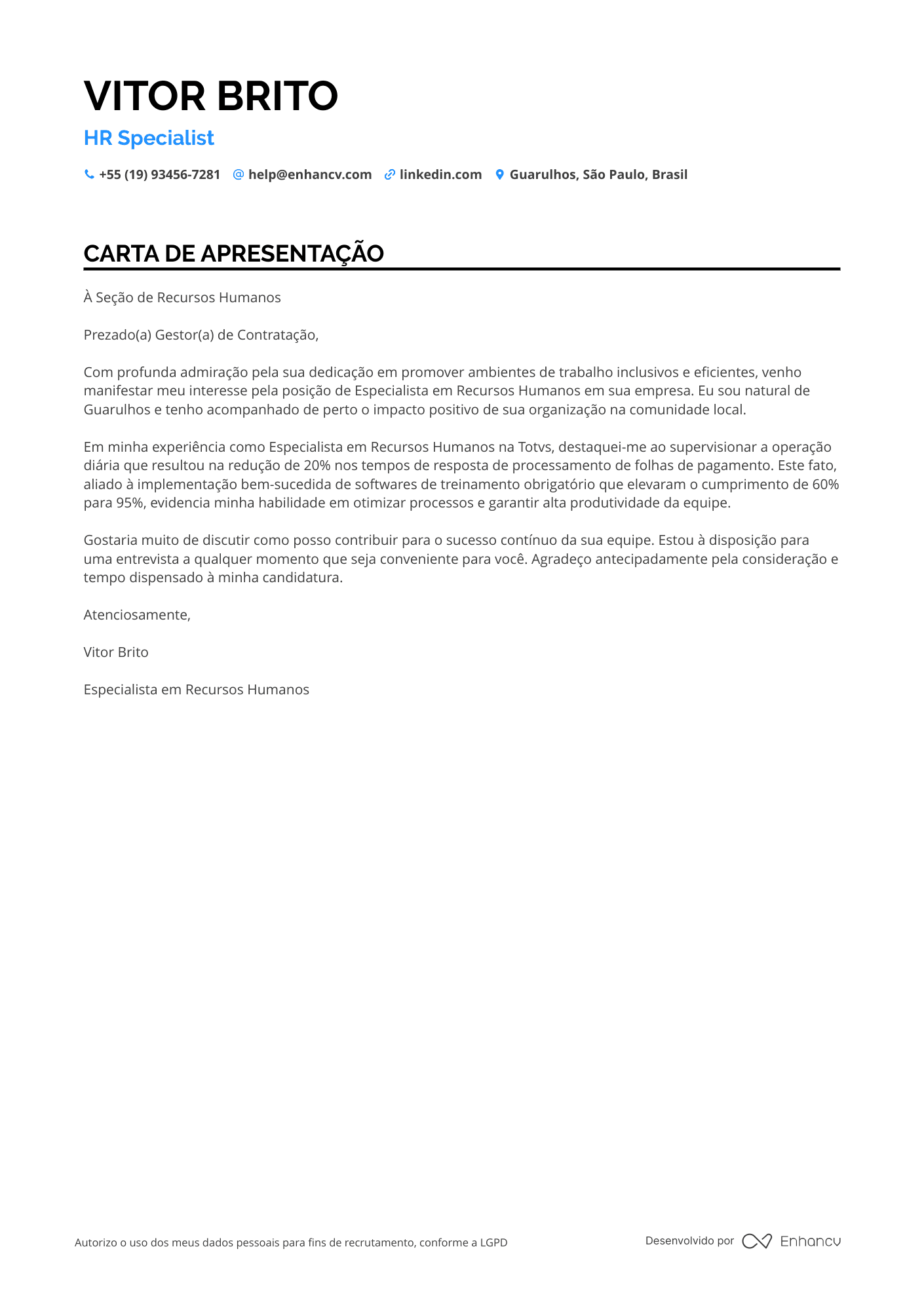 RH Sem experiência