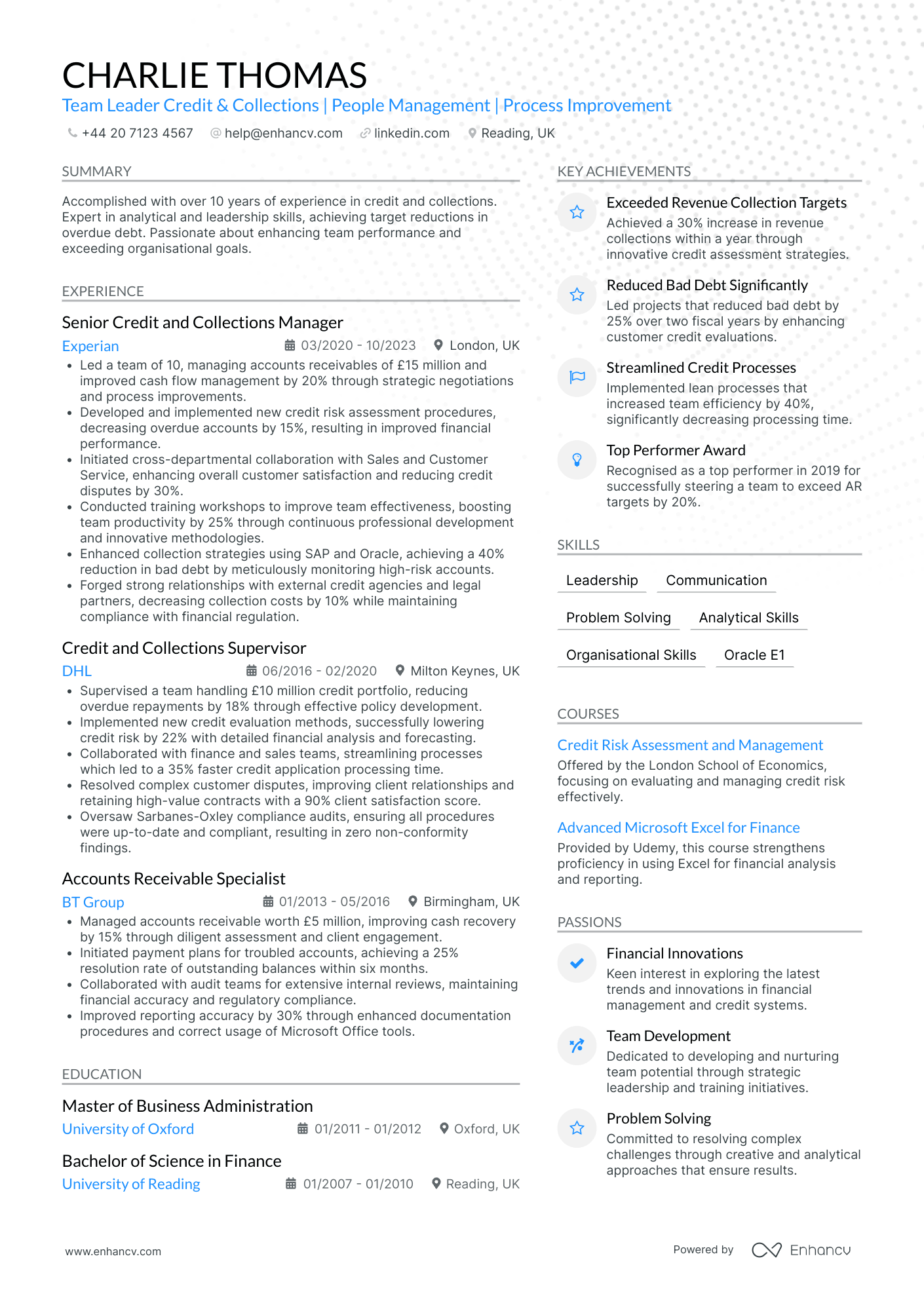 Accounts Receivable Team Leader
