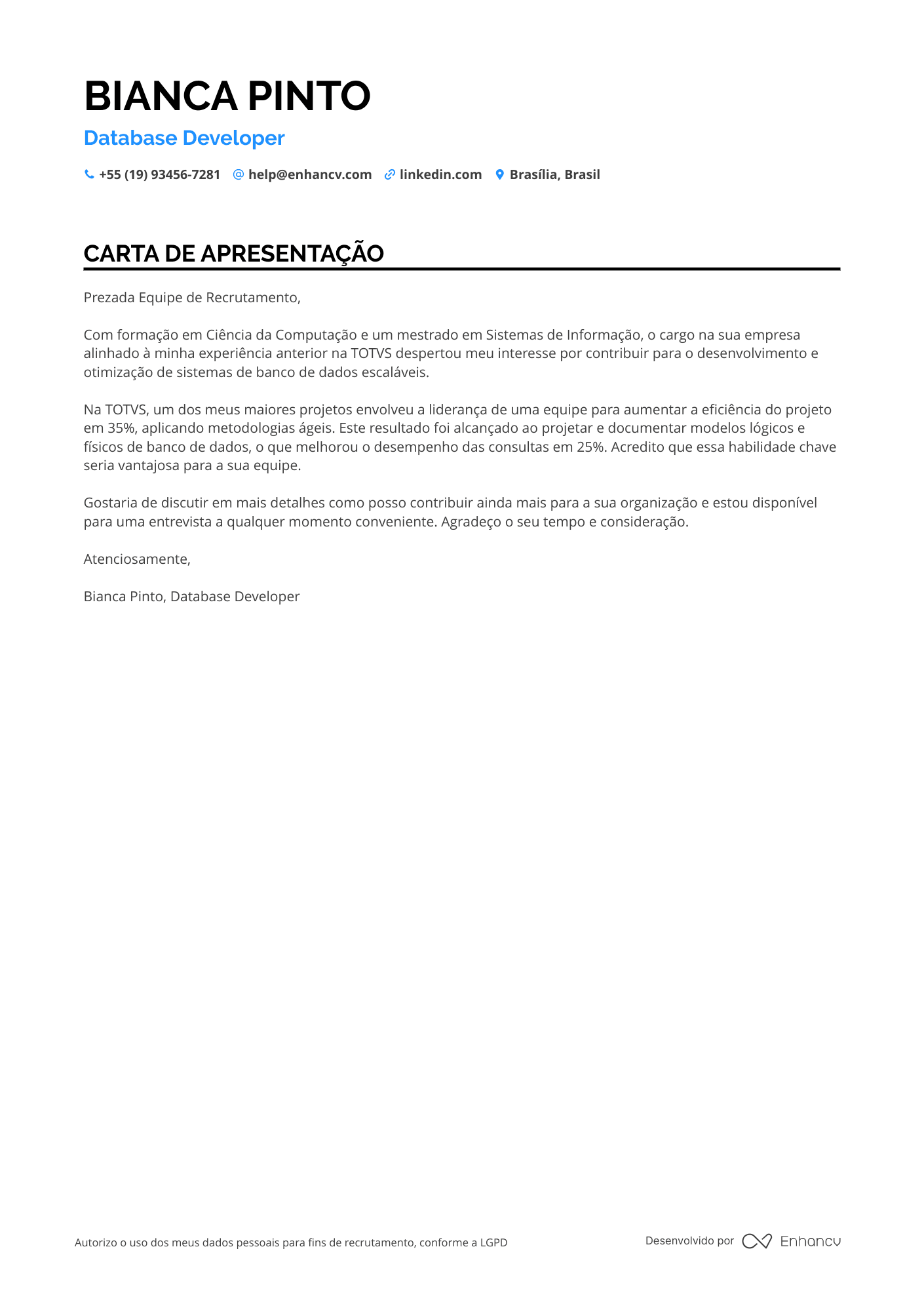 Desenvolvedor de Banco de Dados