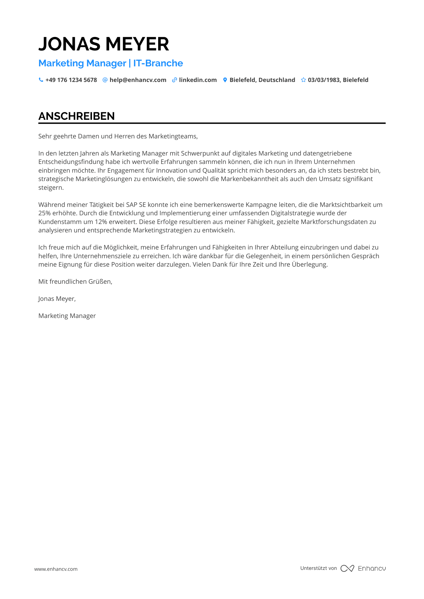 Marketing Manager in der IT Branche