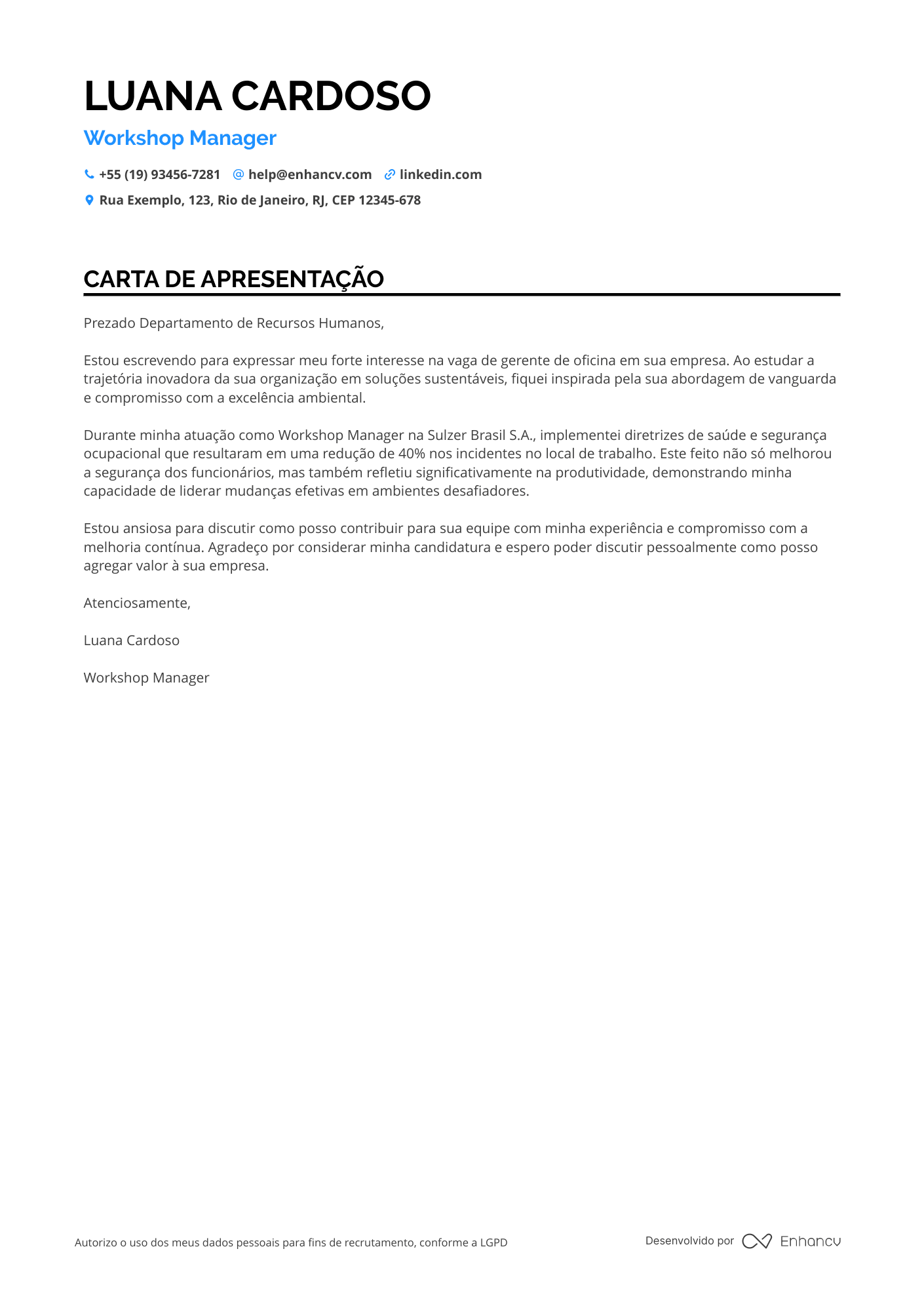 Gerente de Loja de Eletrônicos