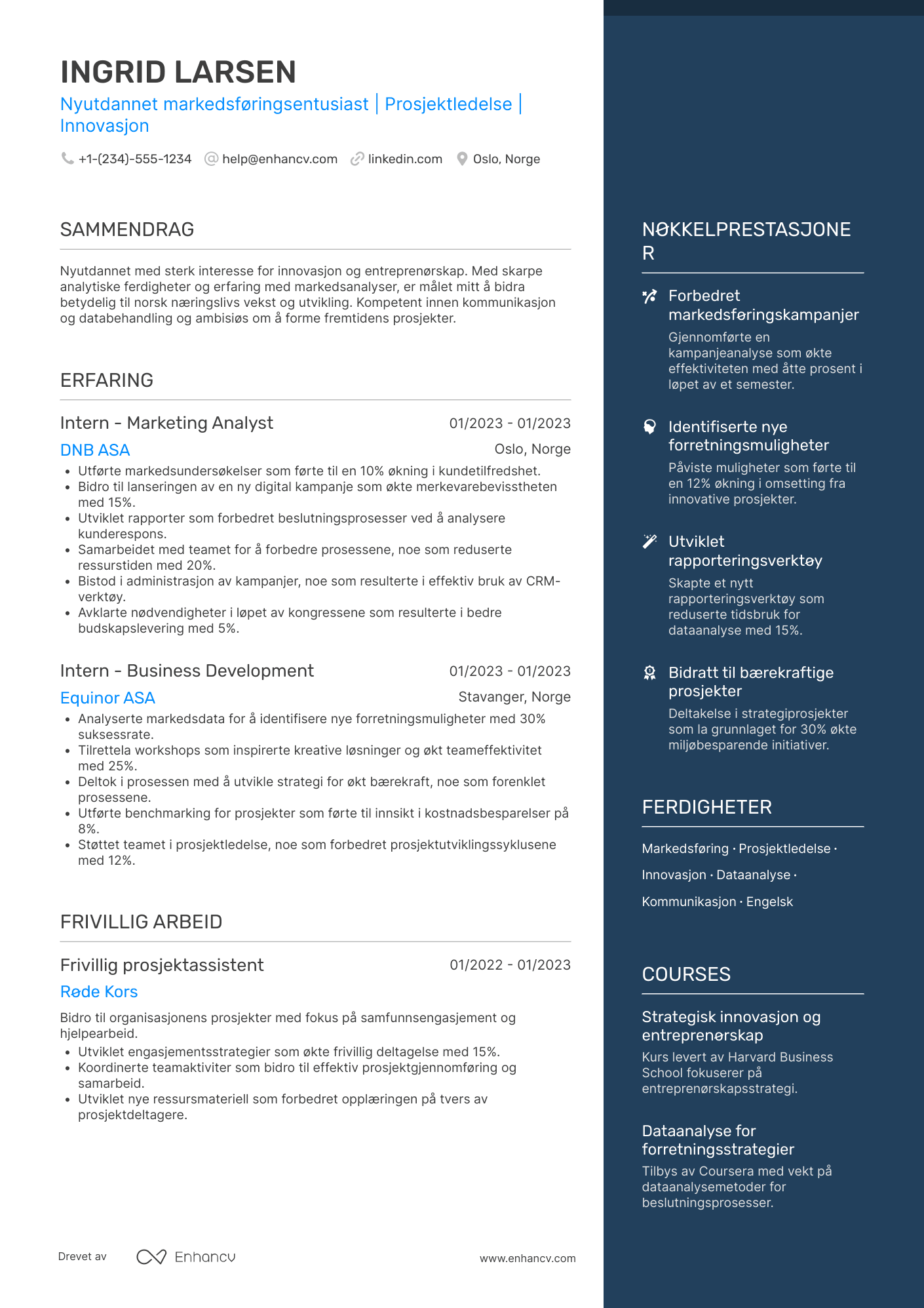 Elegant CV mal