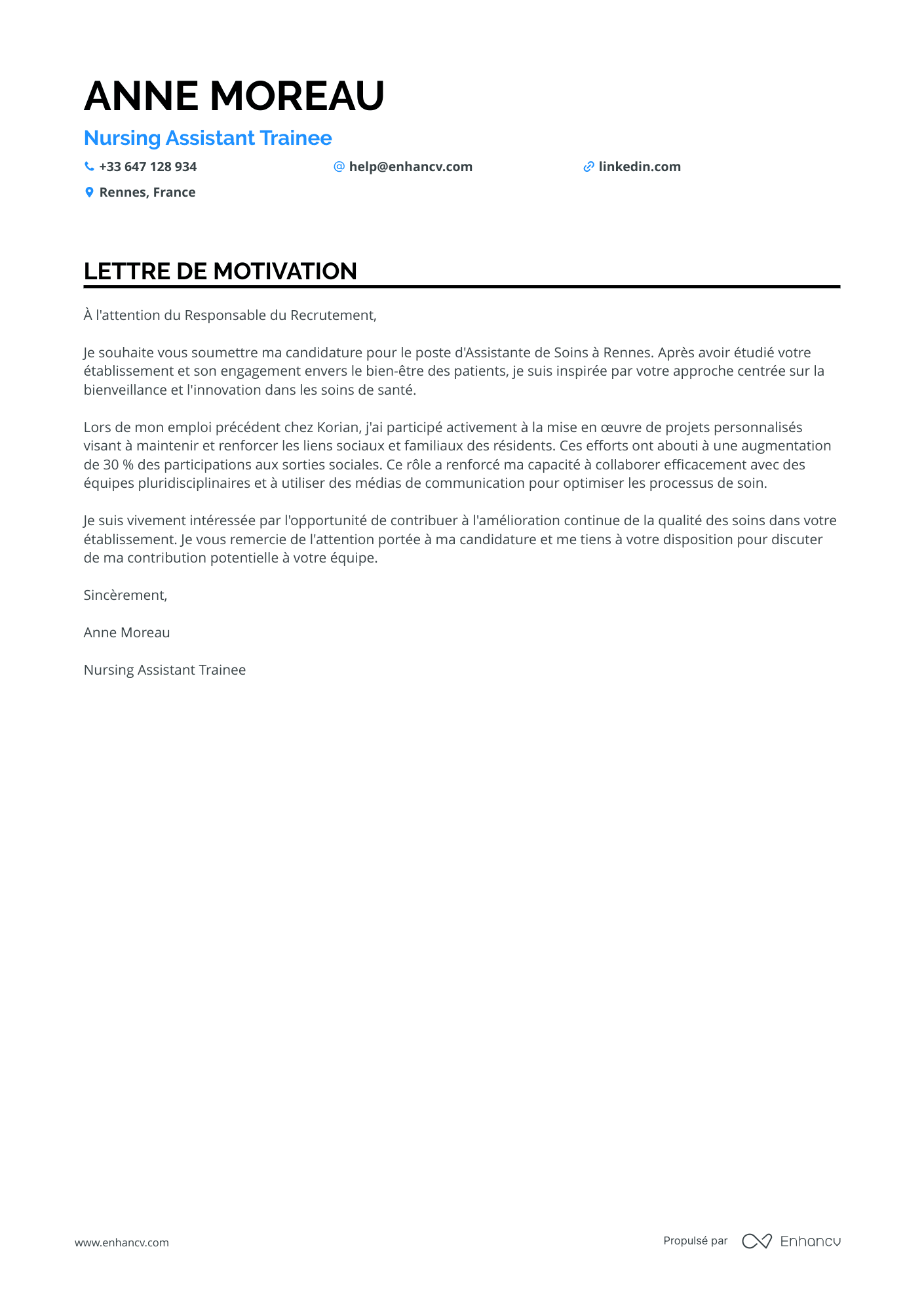 Aide Soignante Stagiaire