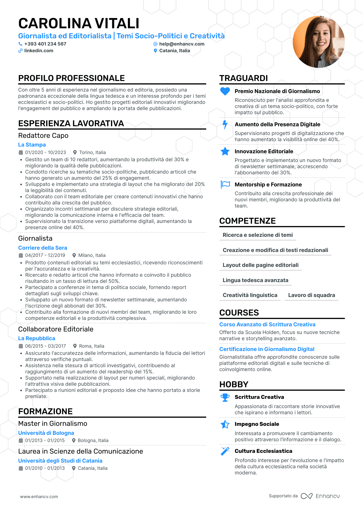 CV Giornalista