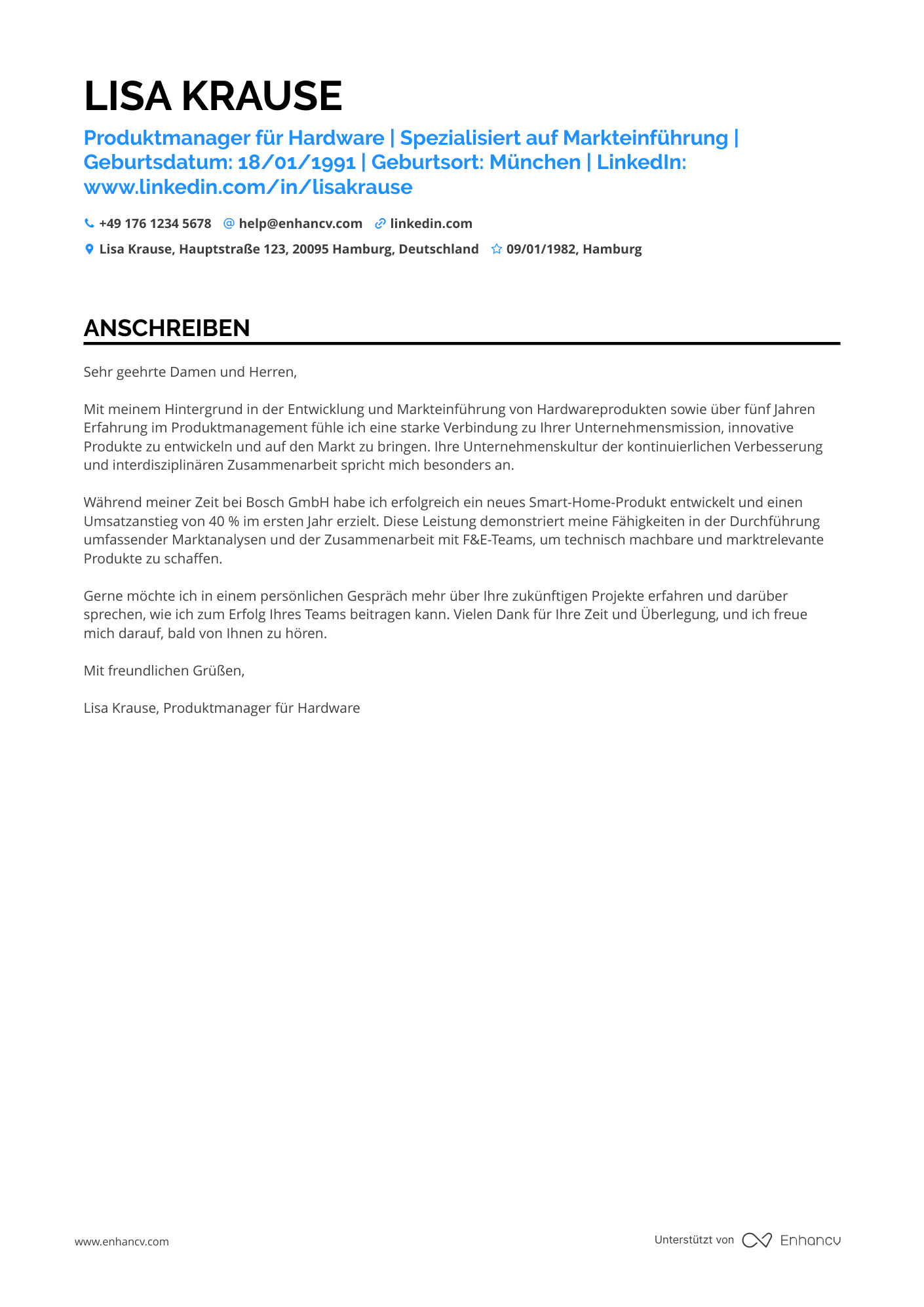 Produktmanager für Hardwareprodukte