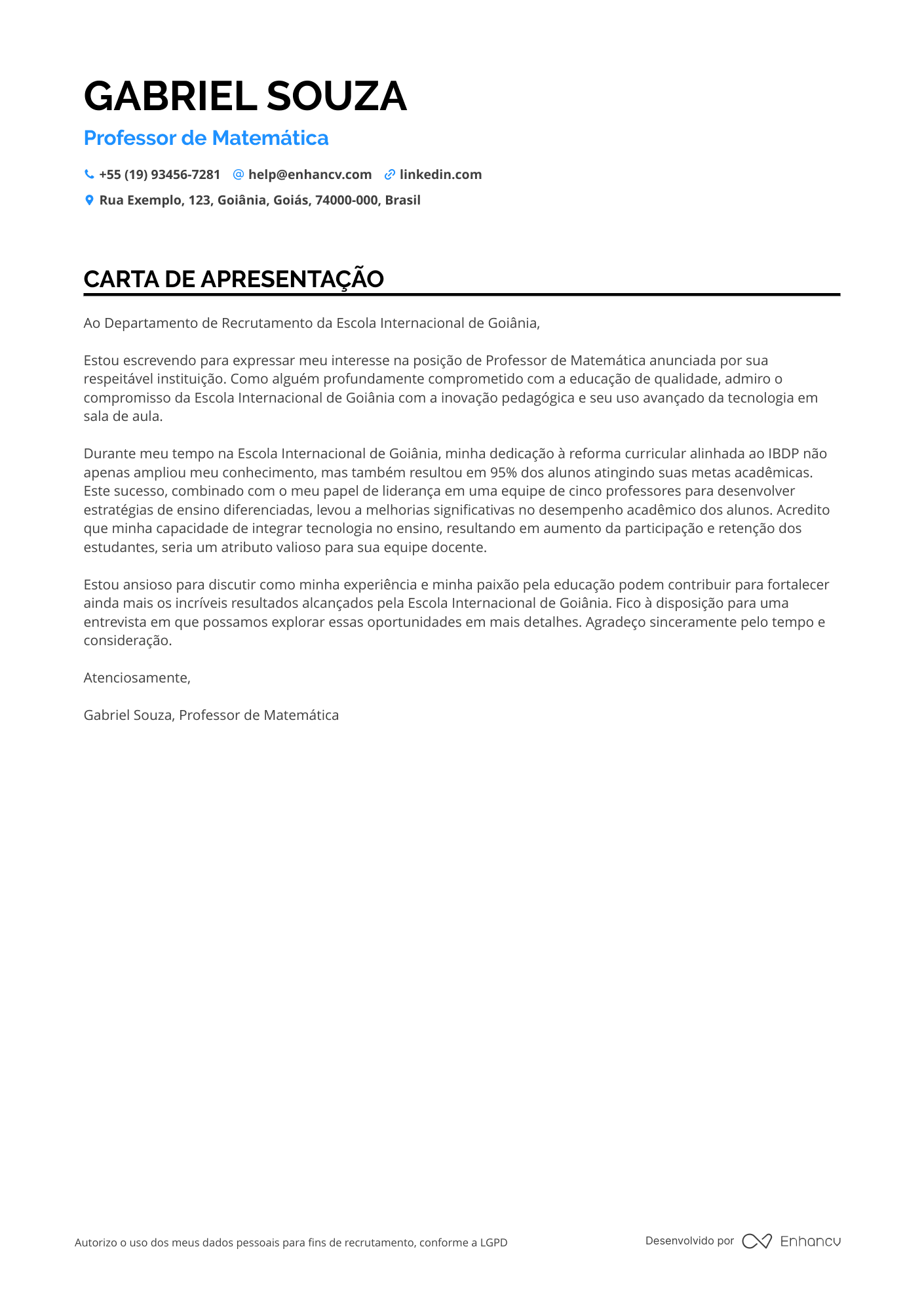 Professor Infantil de Matemática