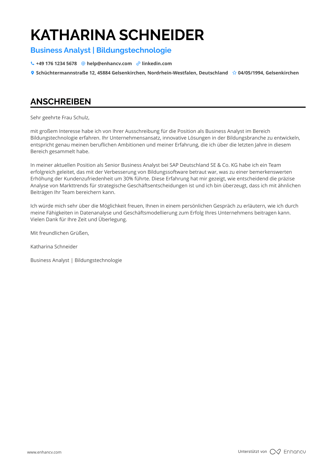 Business Analyst für Bildung