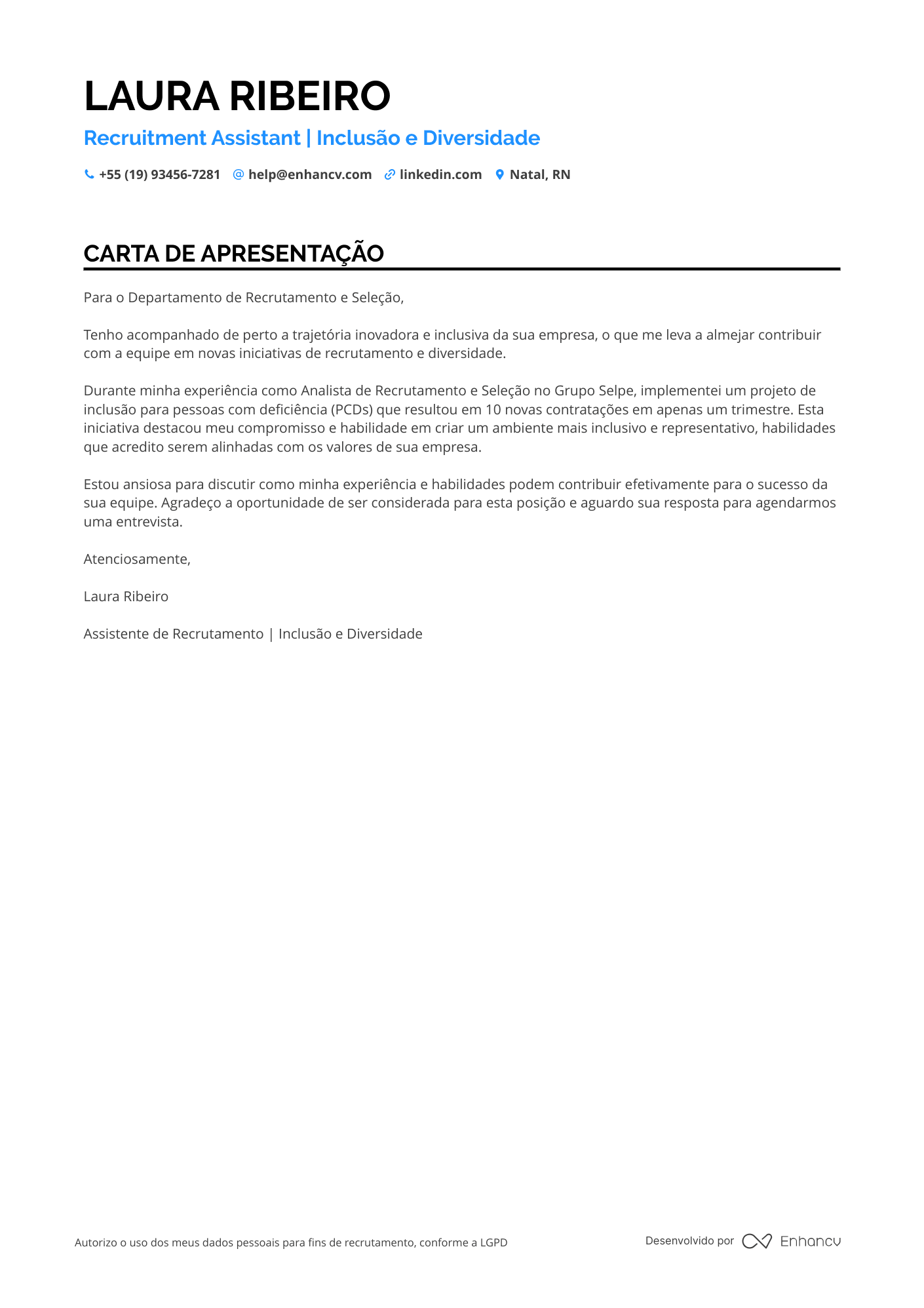 Assistente de RH em Manufatura