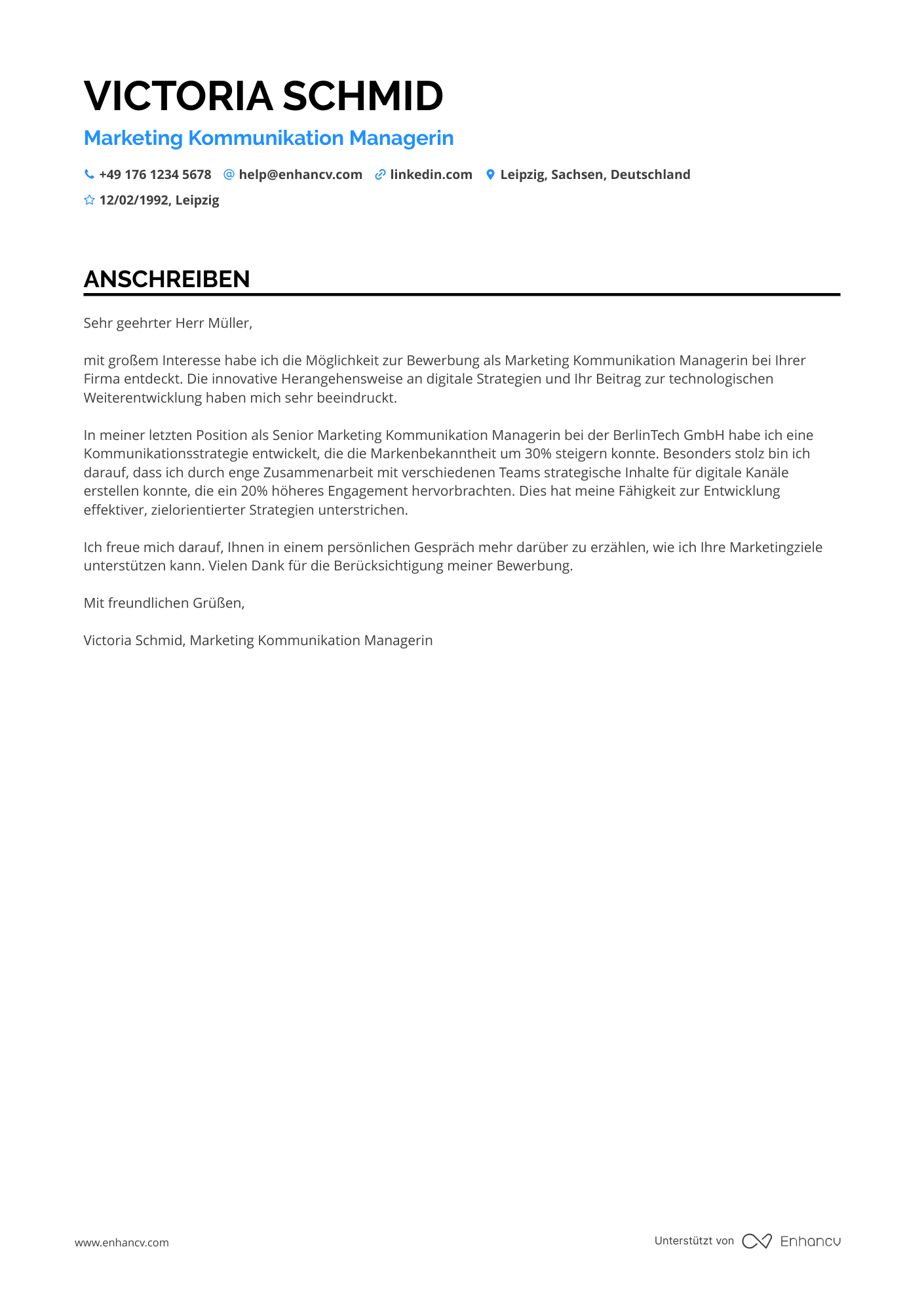 Marketing Kommunikation Manager