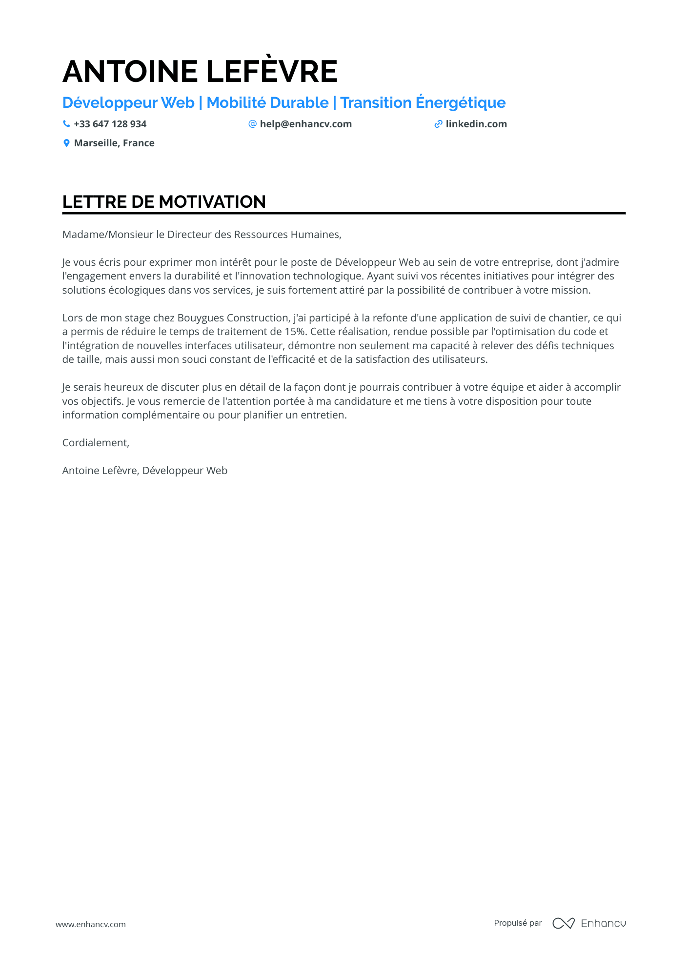 Stage Développeur Web Junior