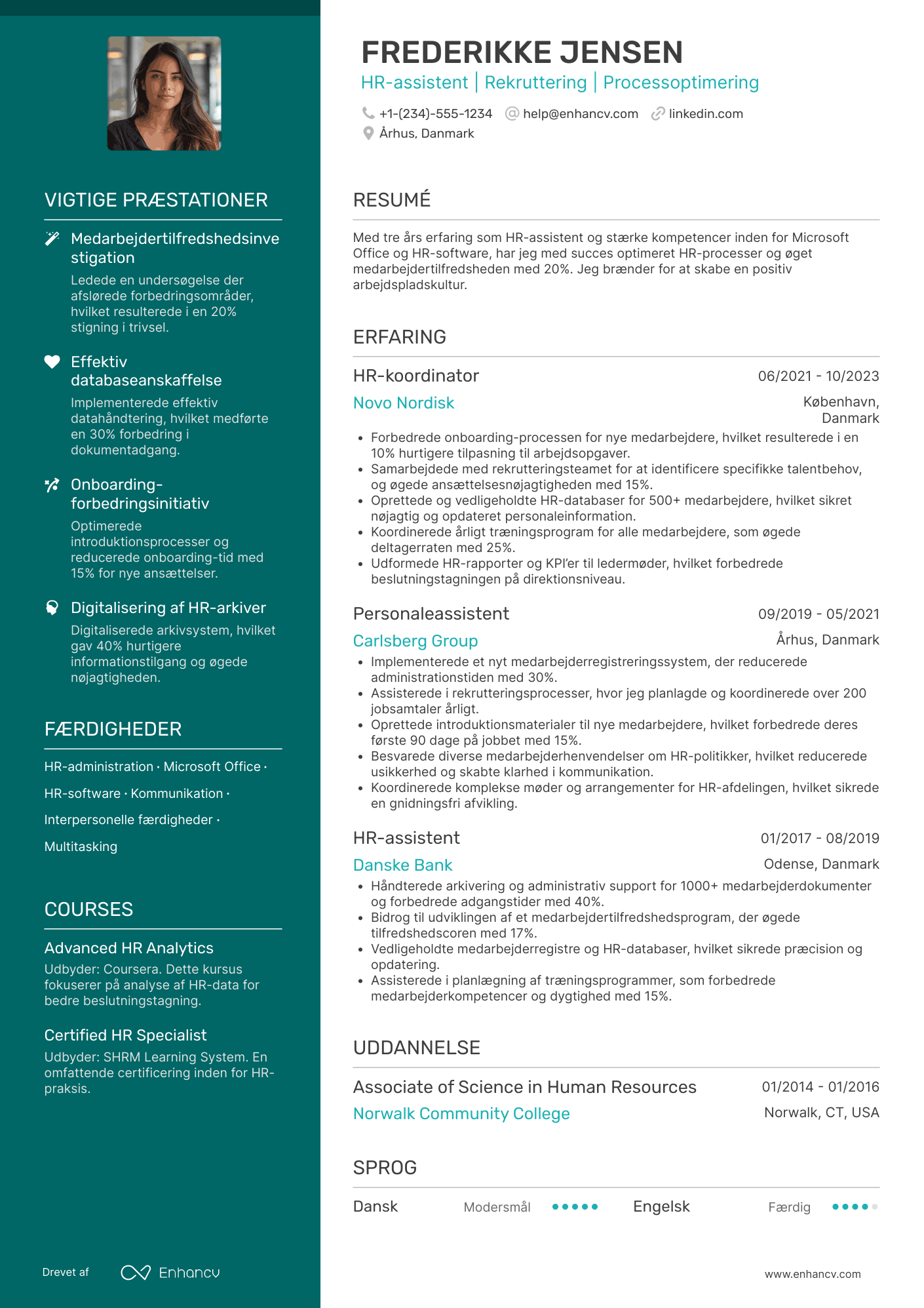 CV til HR assistent