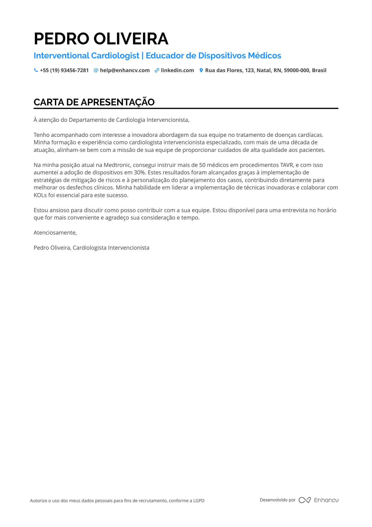 Estudante de Enfermagem em Cardiologia