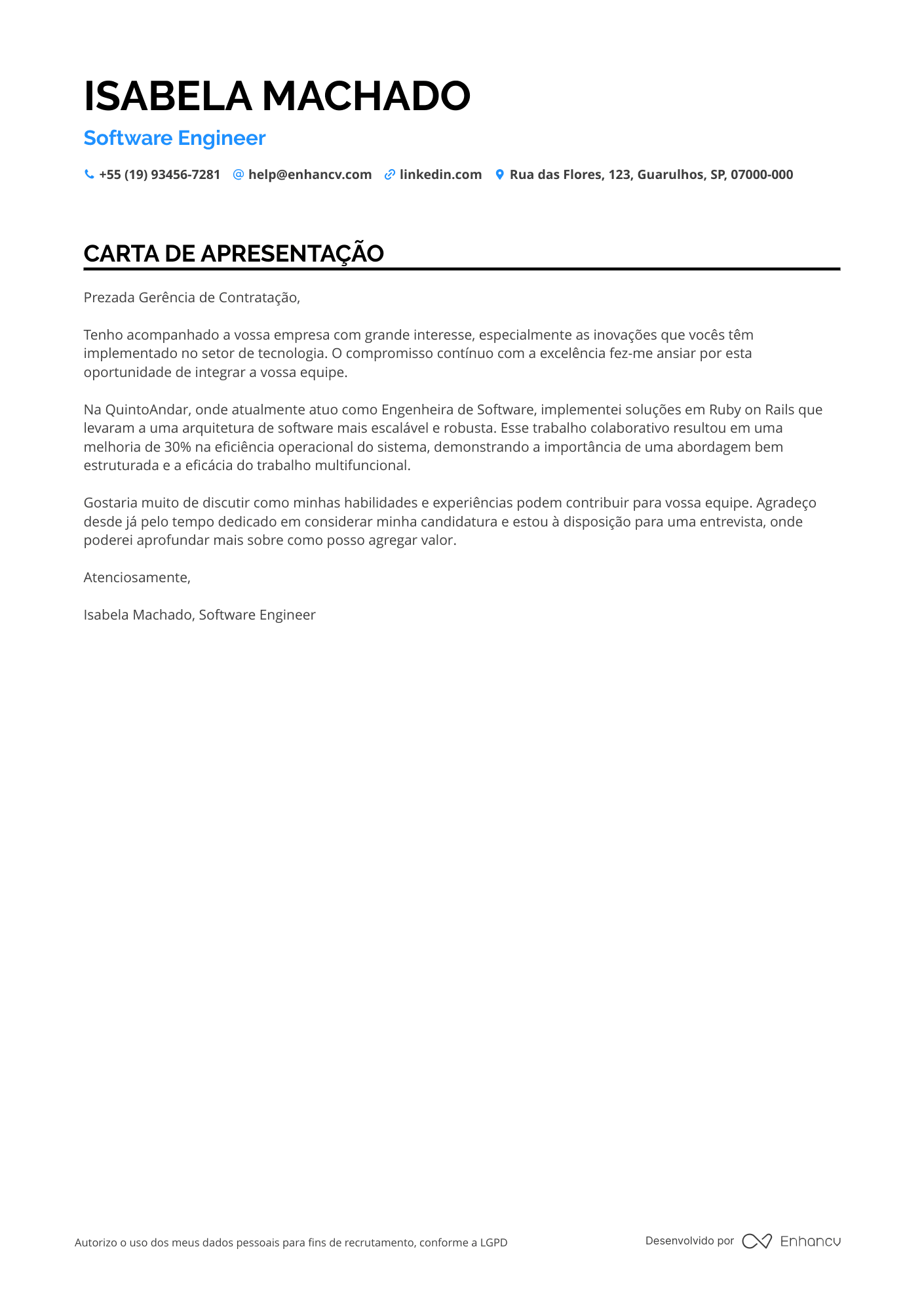 Engenheiro de Software de Back End