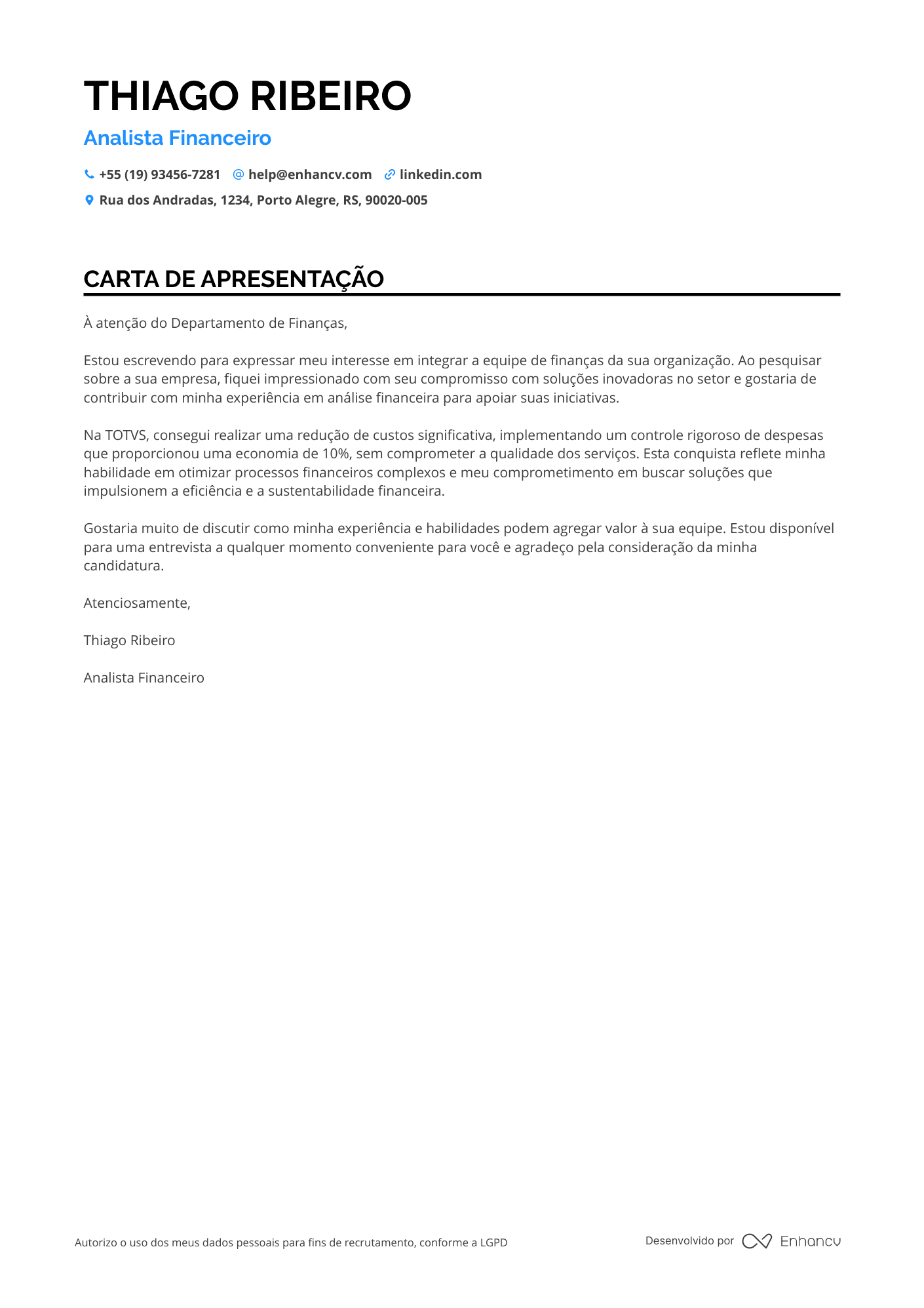 Analista Contábil Financeiro